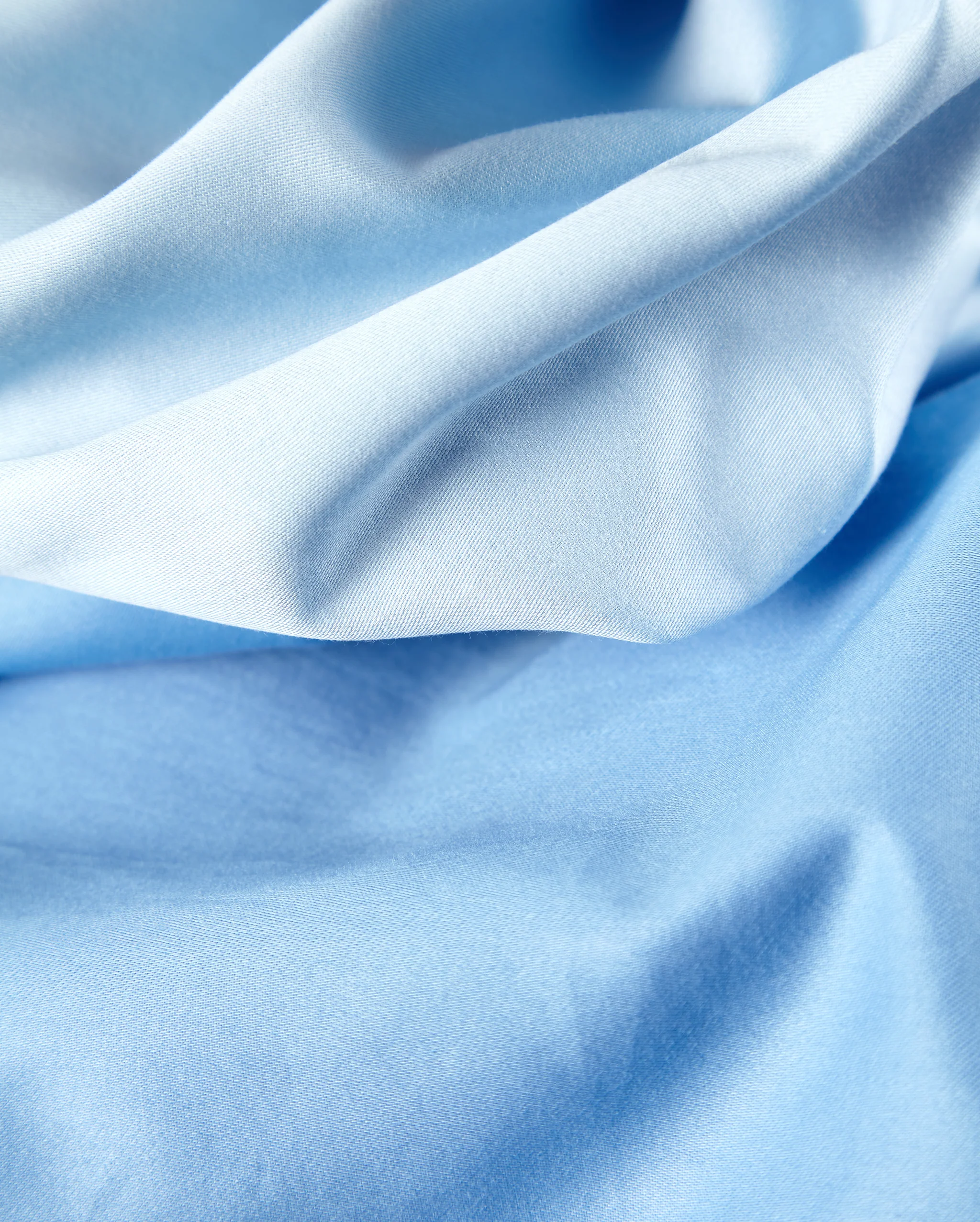 Reversible Sateen Duvet Cover - Blue & Baby Blue - Image 8