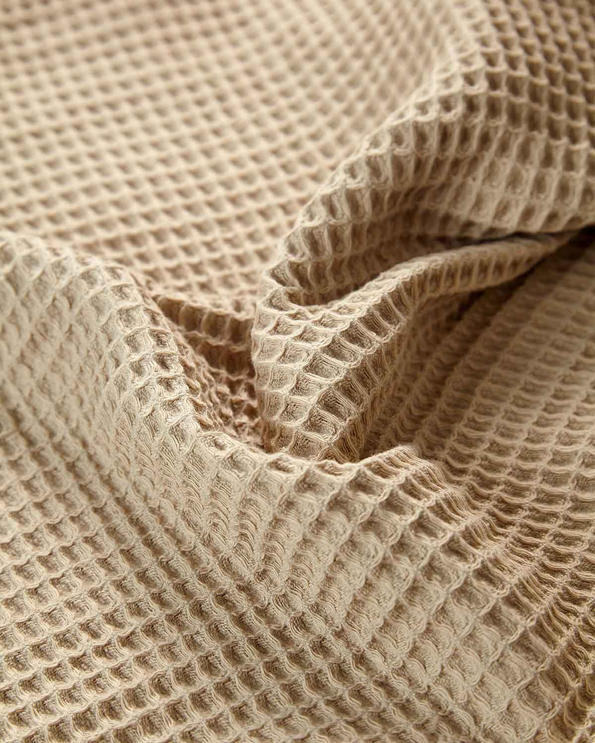 Cotton Waffle Towel - Beige (2 Towels) - Image 4