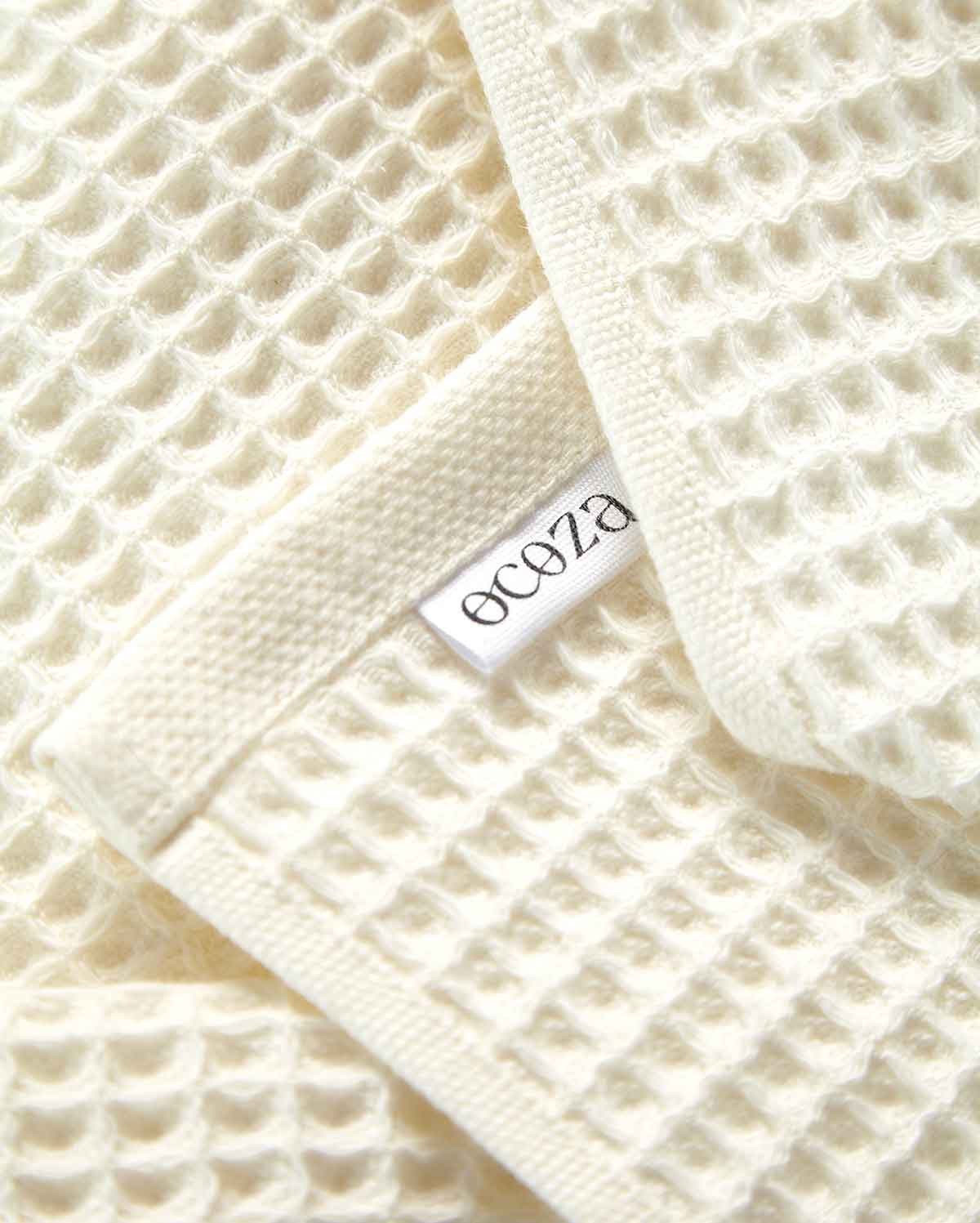 Cotton Waffle Towel - Cream (2 Towels) - Image 4