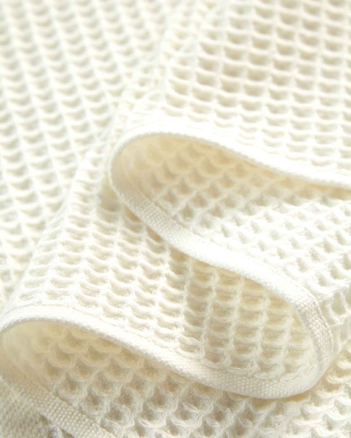 Cotton Waffle Towel - Cream (2 Towels) - Image 6