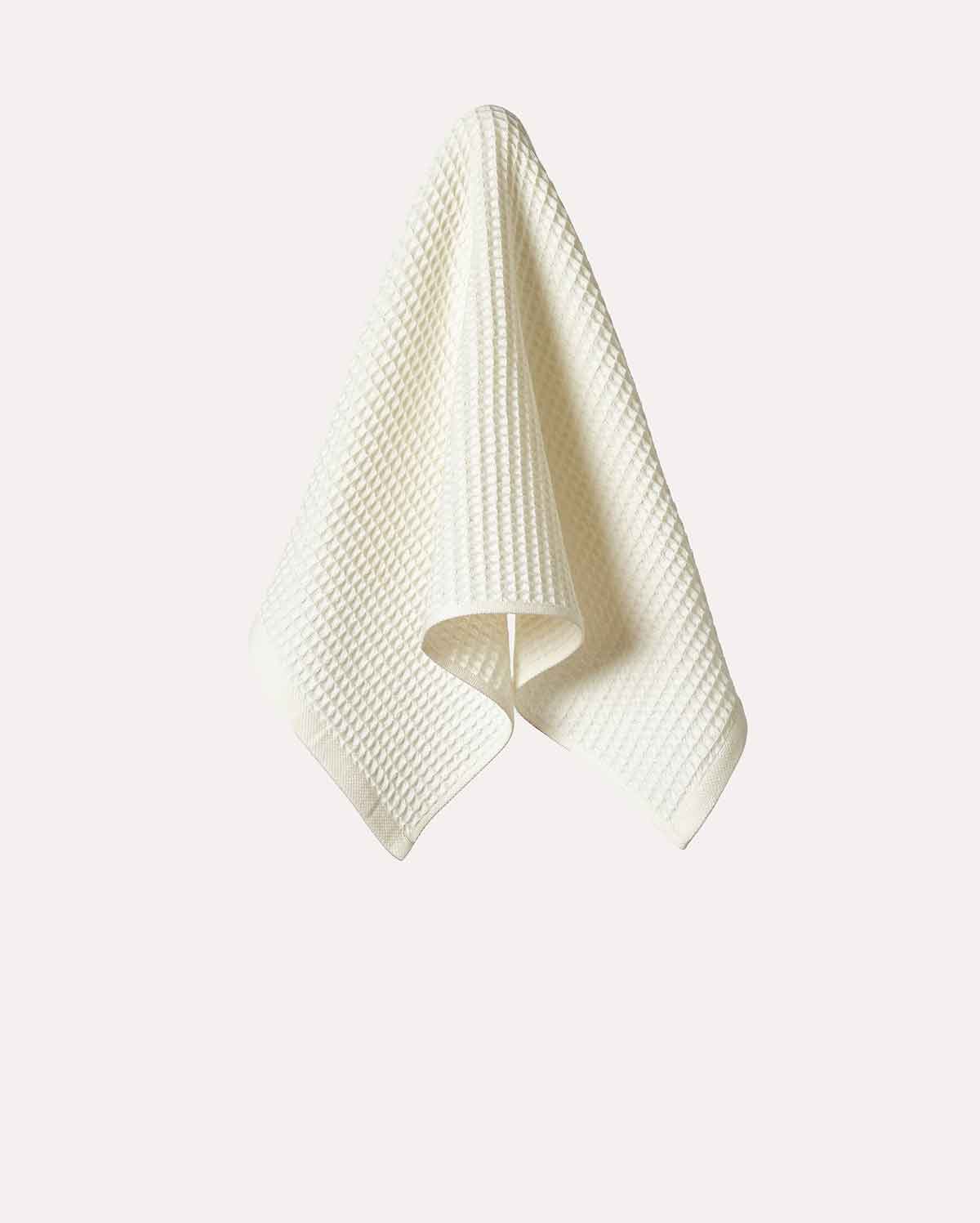 Cotton Waffle Towel - Cream (2 Towels) - Image 7