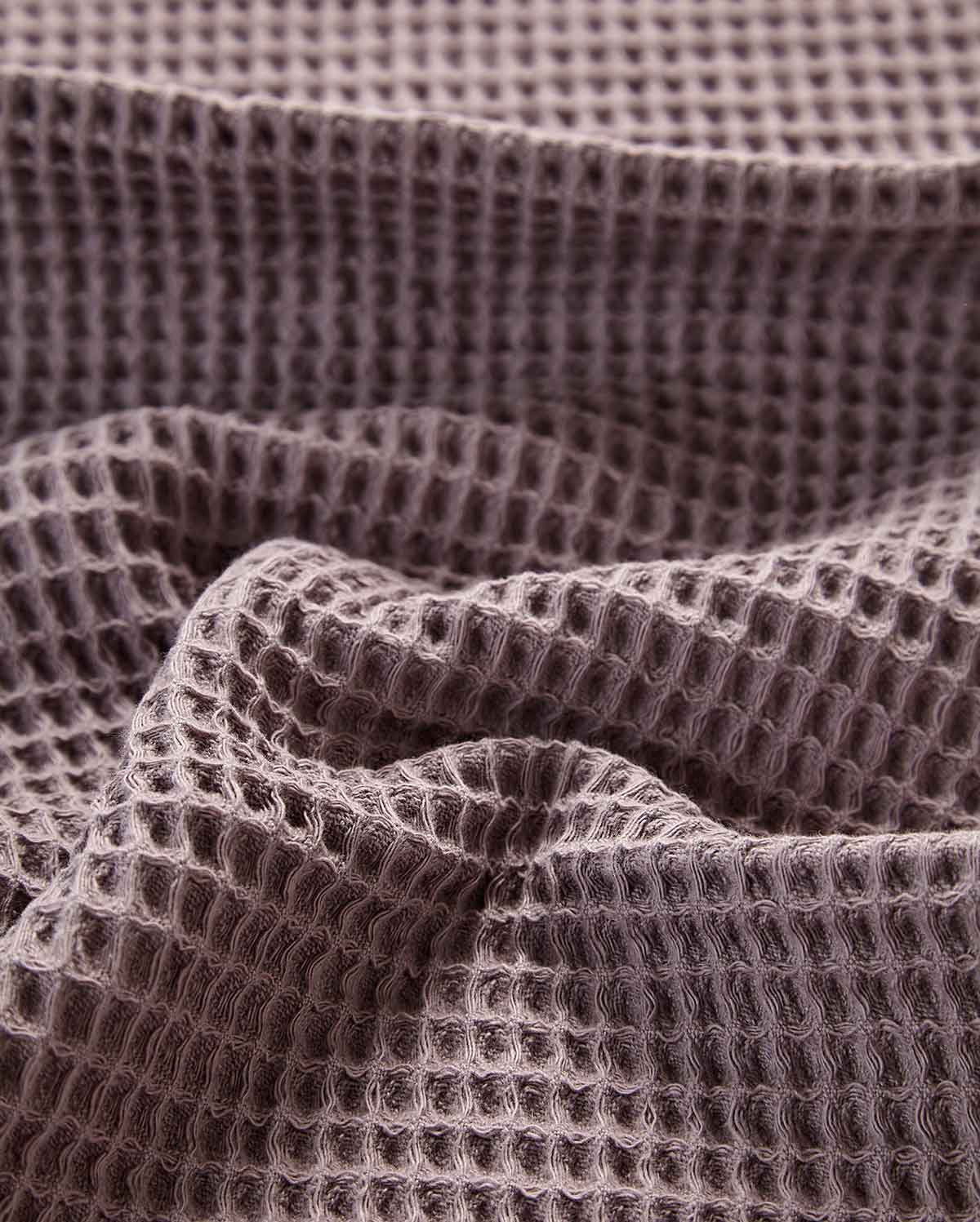 Cotton Waffle Towel - Dark Purple (2 Towels) - Image 5