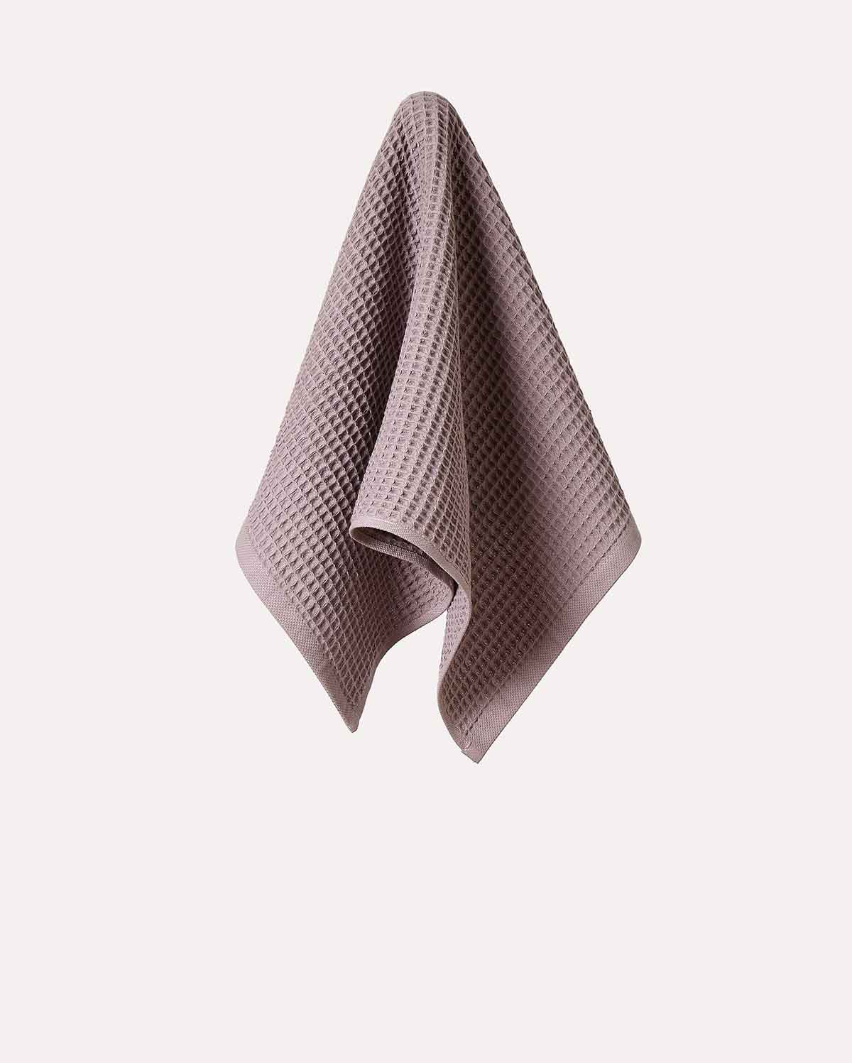 Cotton Waffle Towel - Dark Purple (2 Towels) - Image 6