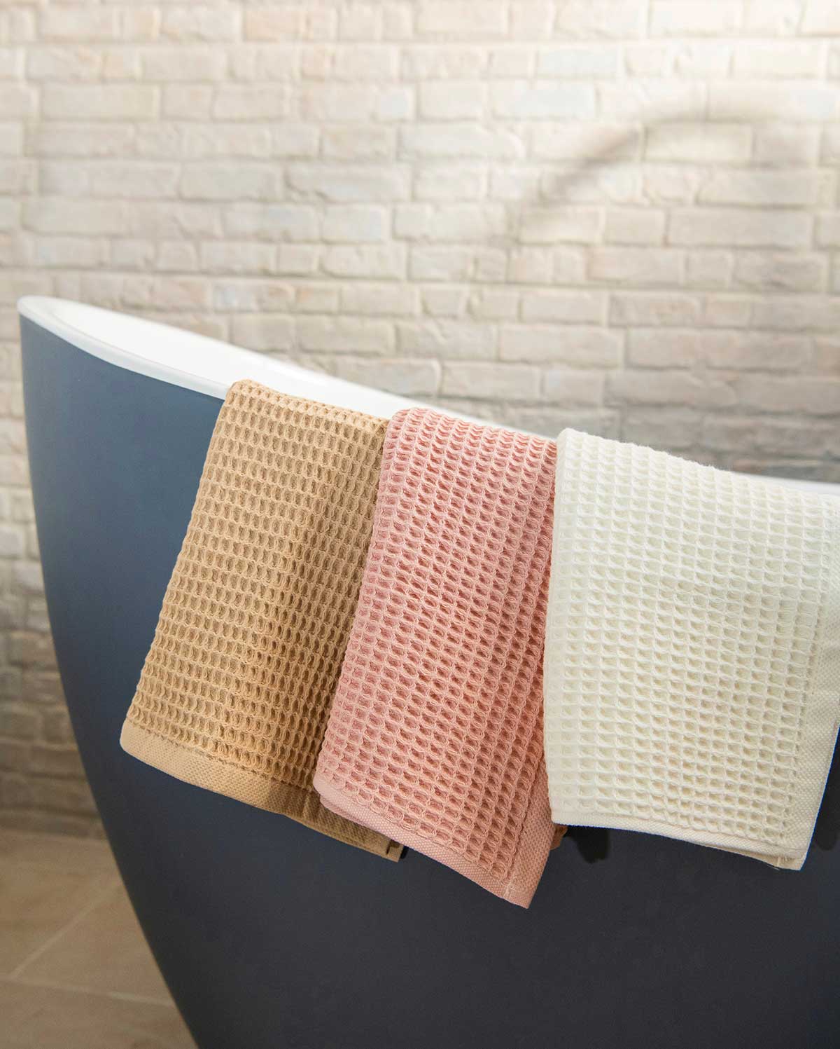 Cotton Waffle Towel - Pink (2 Towels) - Image 5