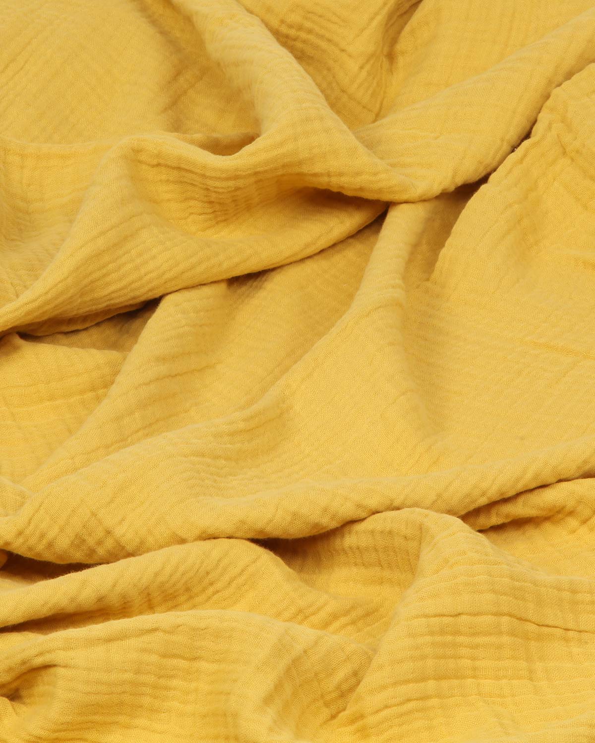 Mollis Muslin Cotton Blanket - Saffron - Image 6