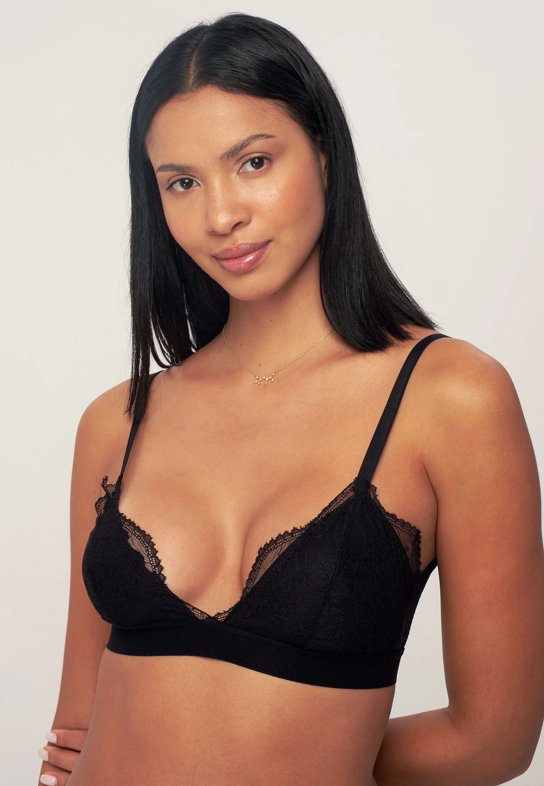 ATHENA BRALETTE - Triangle lace bra - notte black - Image 4