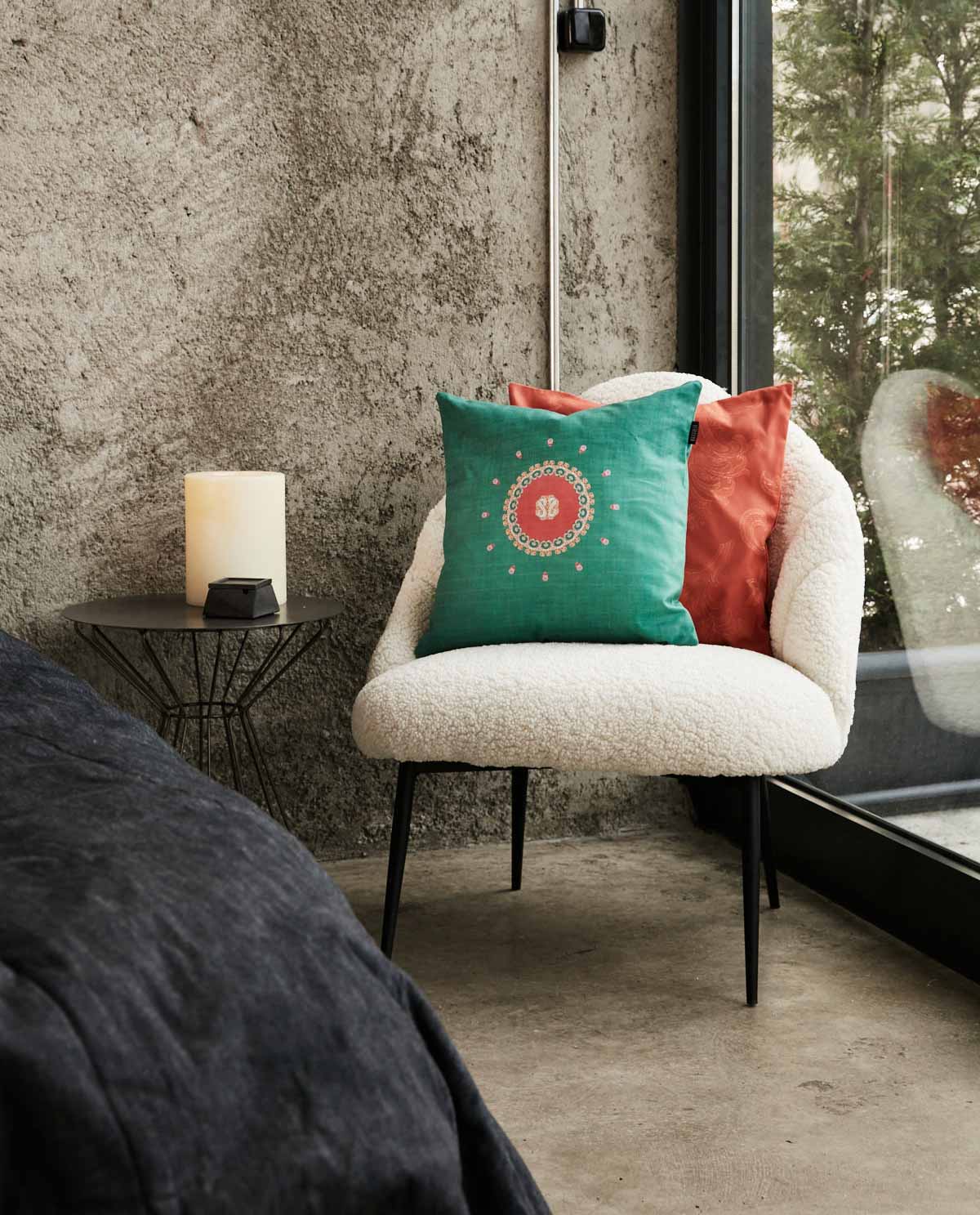 Boho Cushion Cover - Mint - Image 3