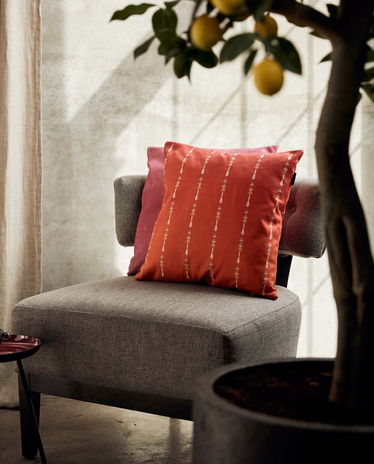 Boho Cushion Cover - Orange - Image 2