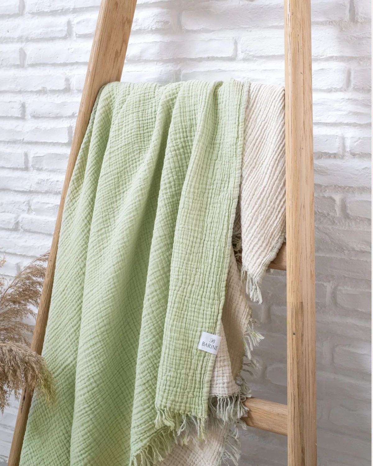 Cocoon Muslin Cotton Throw - Roseda & Sand Dolar - Image 2
