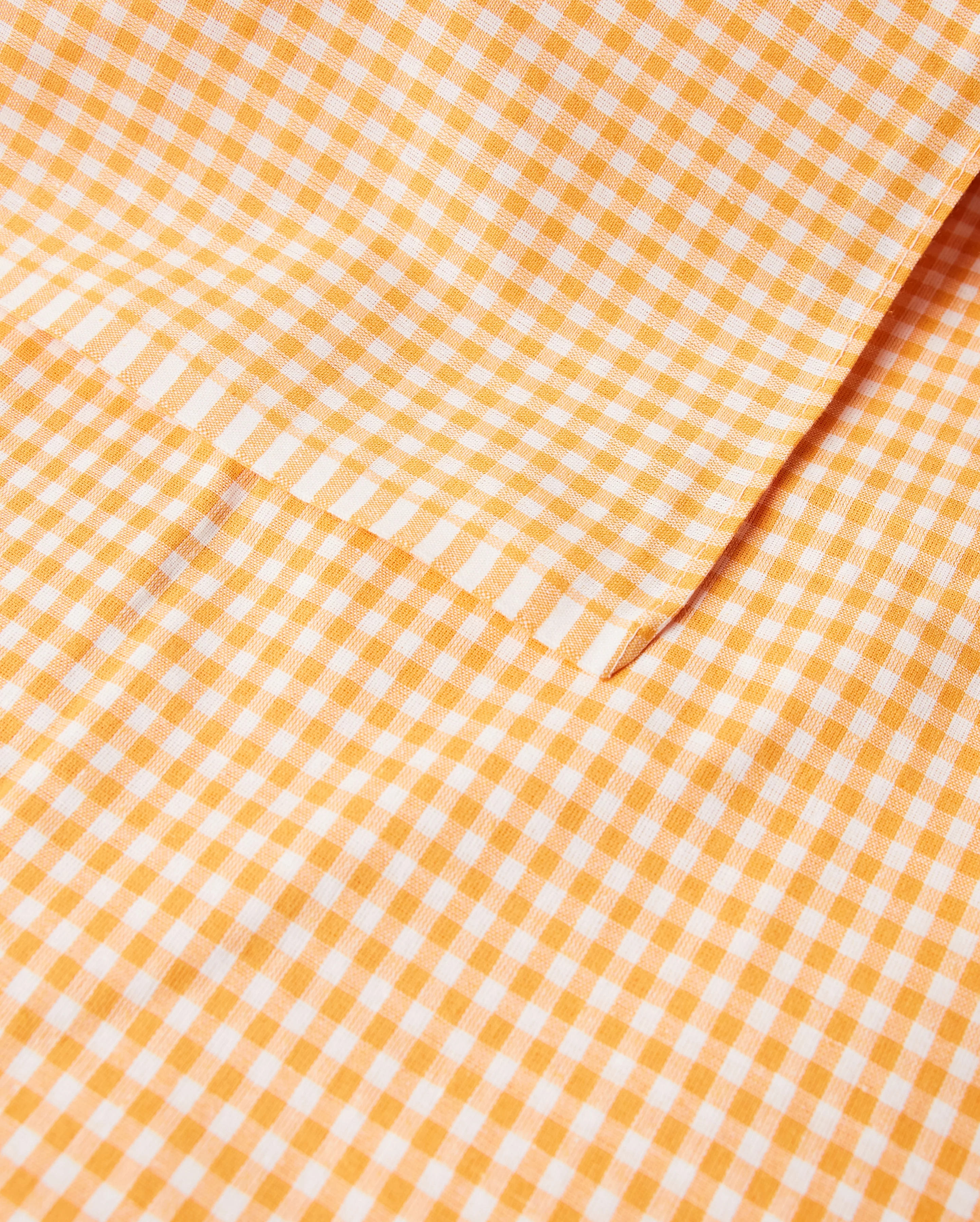 Checked Cotton Table Cloth - Yellow - Image 3