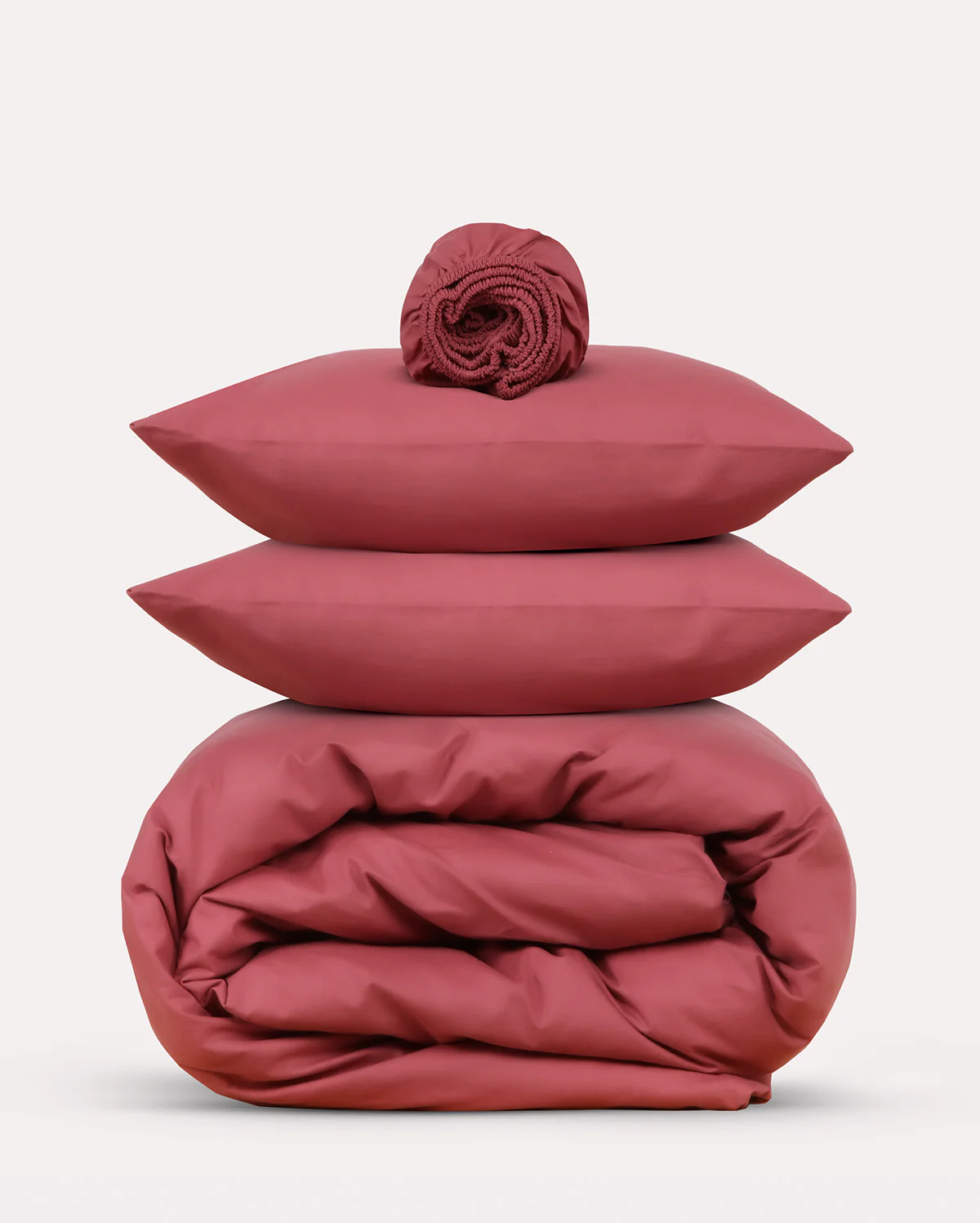 Classic Percale - Core Bedding Set - Carmine