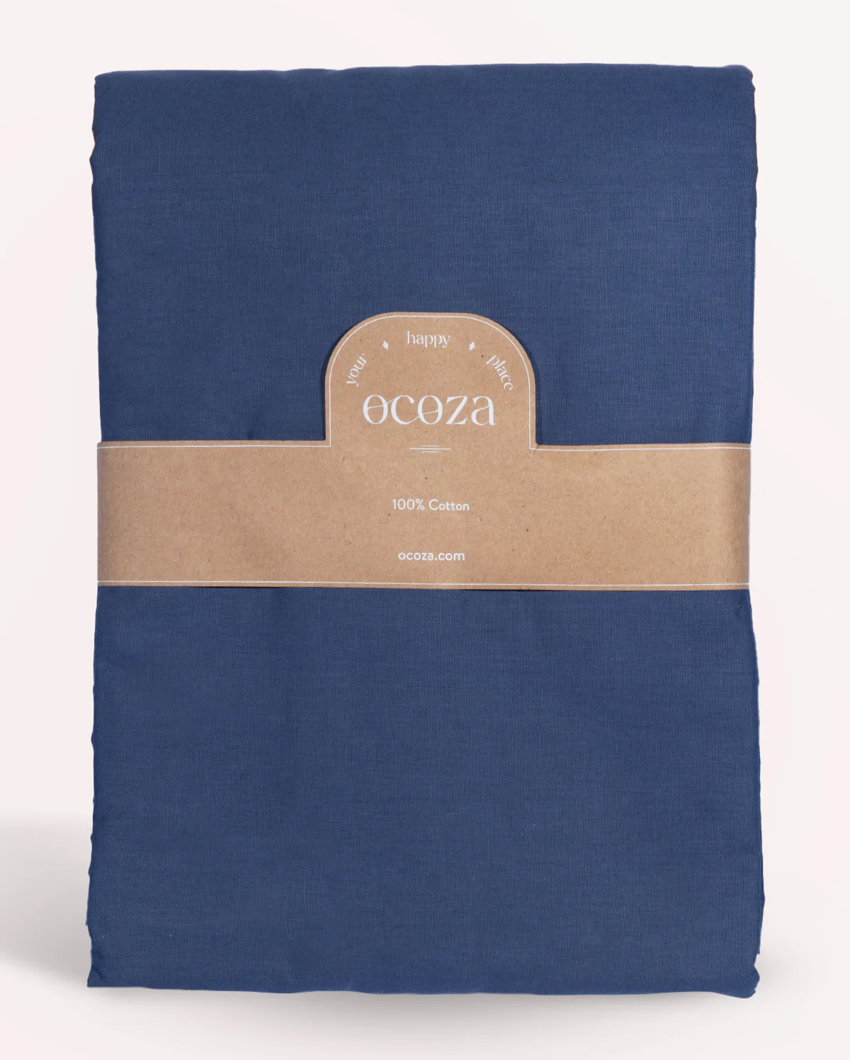 Classic Percale - Core Bedding Set - Navy Blue with White Piped Edge - Image 6