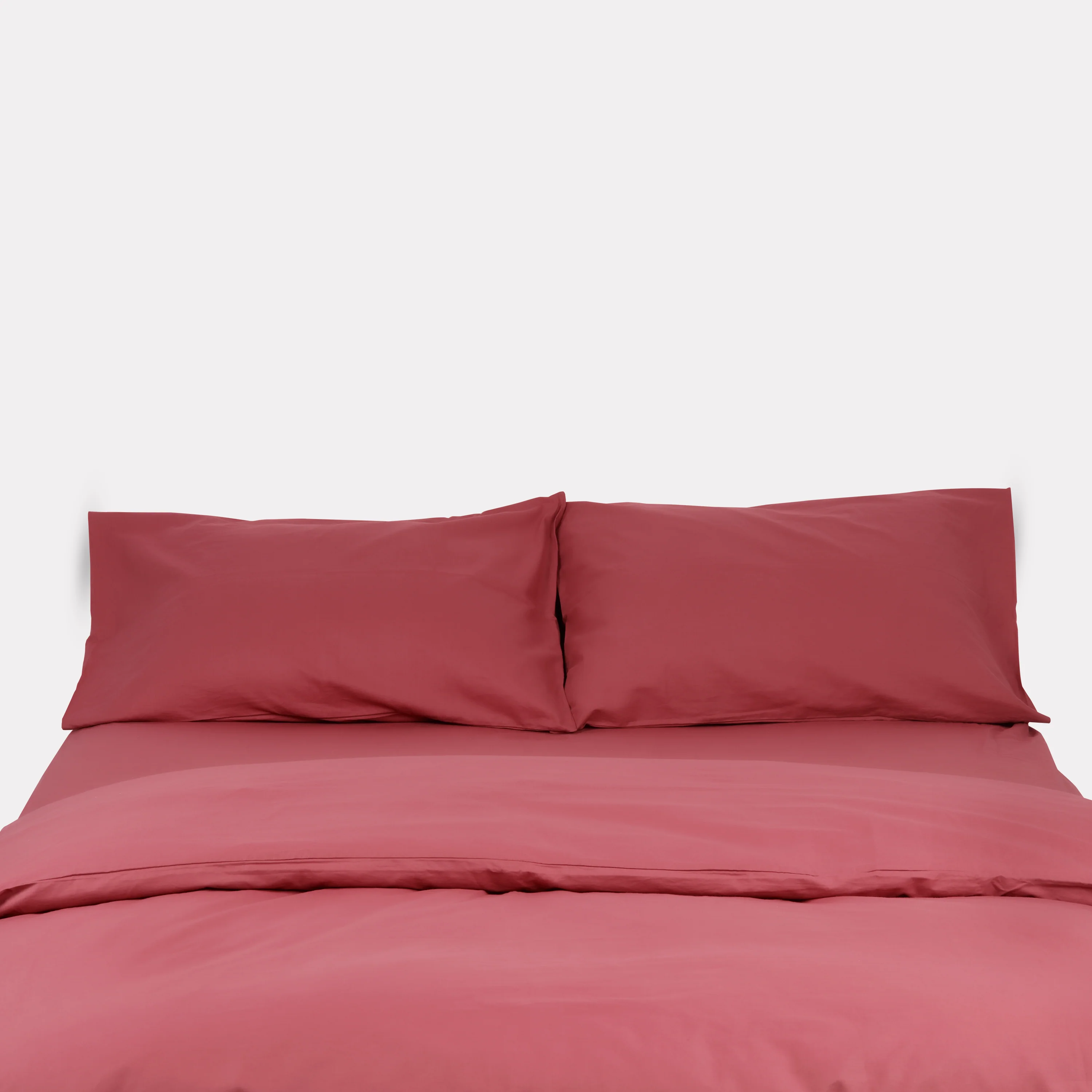 Classic Percale - Duvet Cover Set - Carmine - Image 2