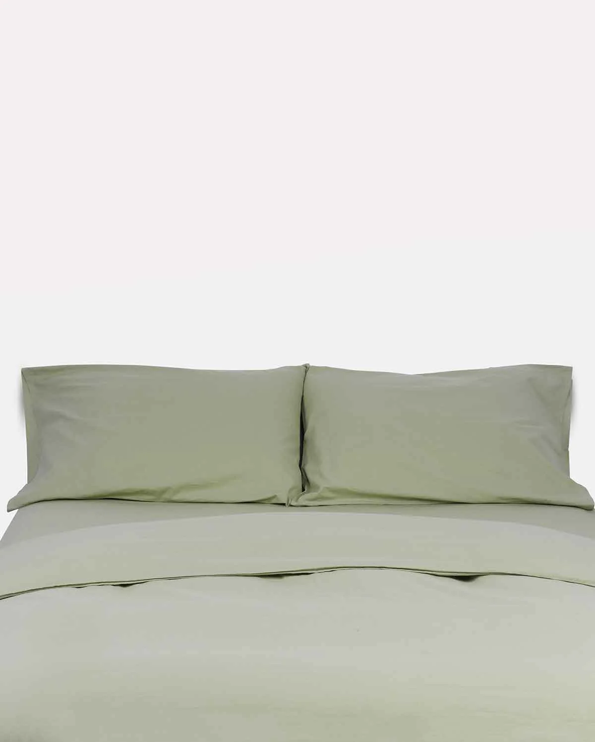 Classic Percale - Duvet Cover Set - Sage Green - Image 8