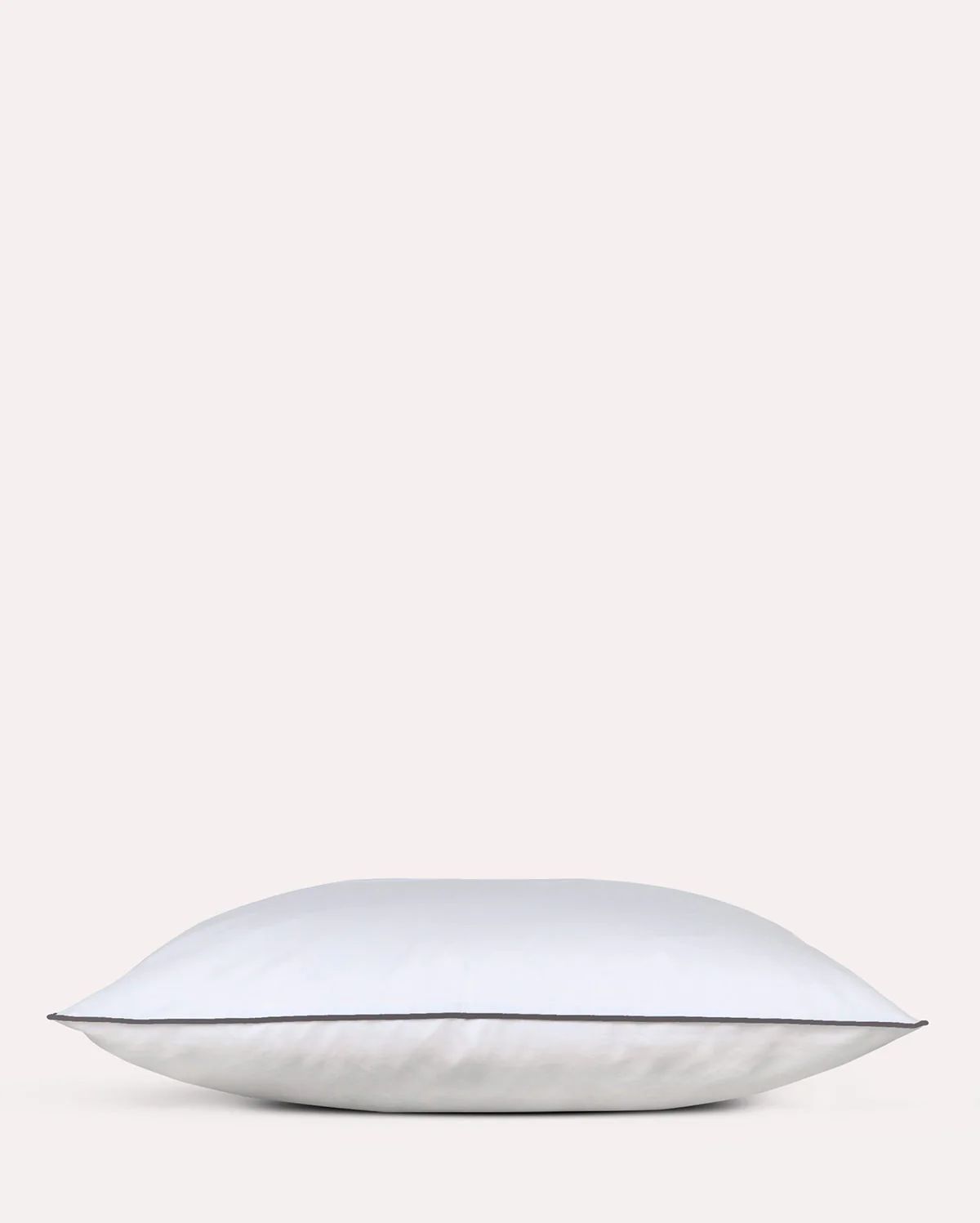Classic Percale - Duvet Cover Set - White with Anthracite Piped Edge - Image 9