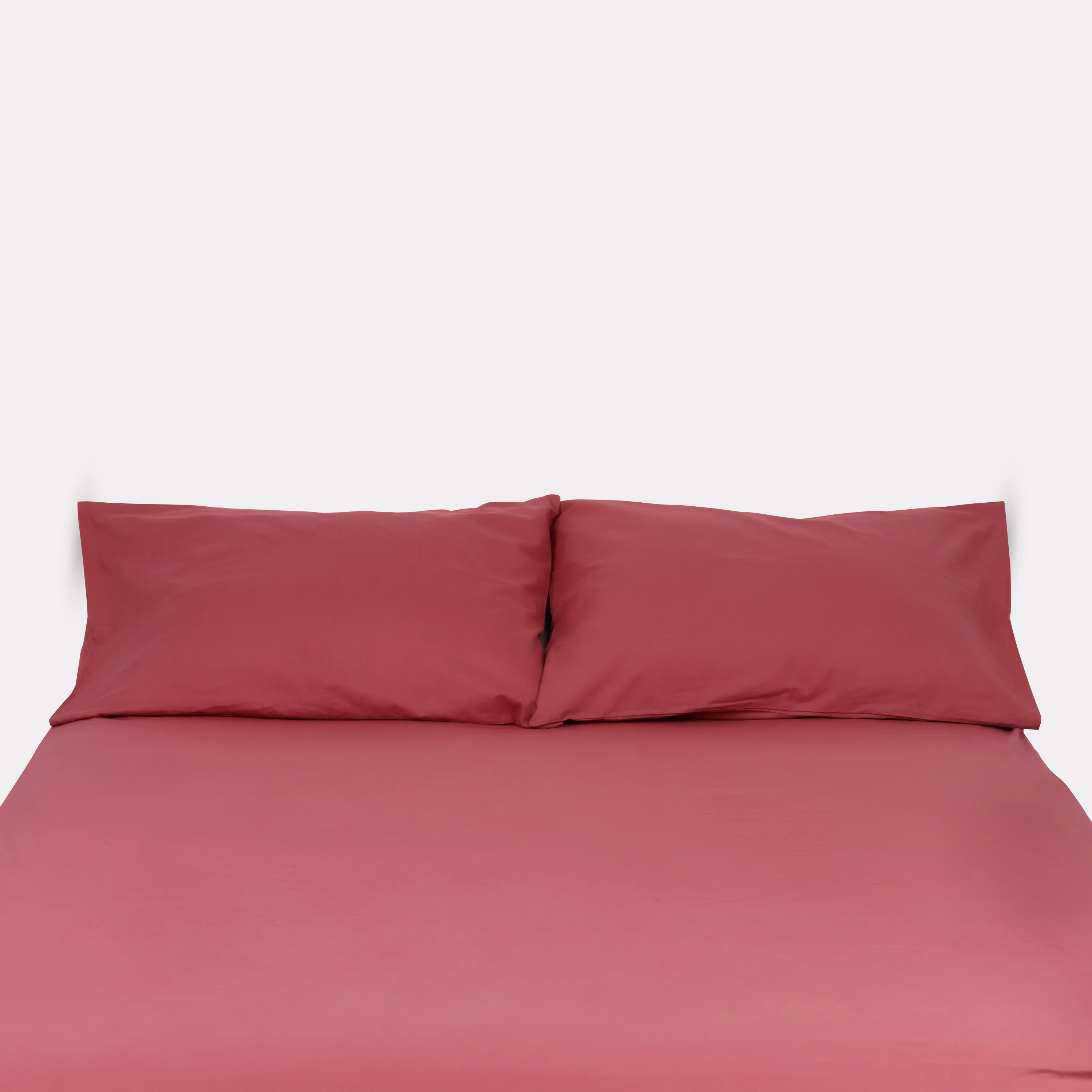 Classic Percale Fitted Sheet- Carmine - Image 2