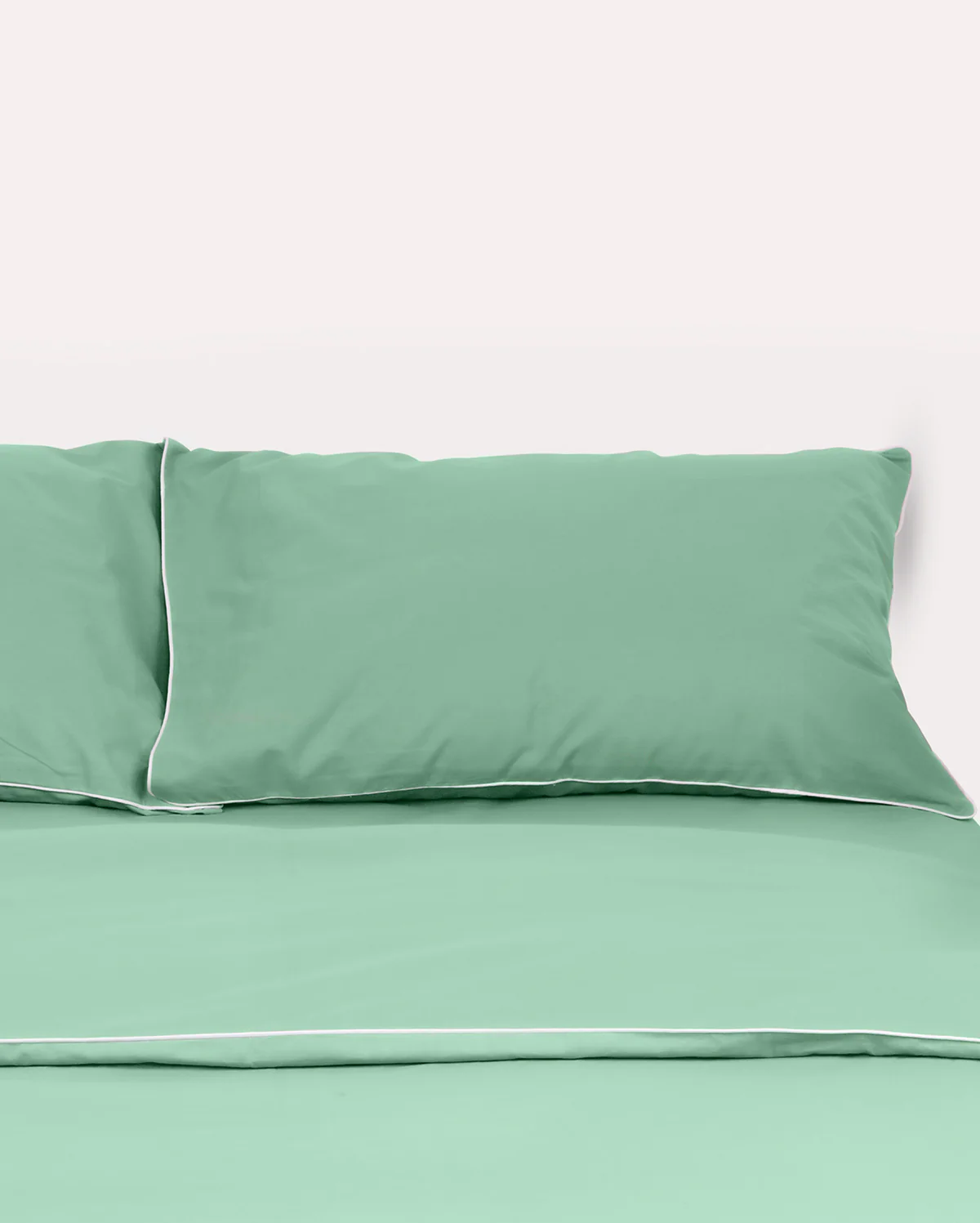 Classic Percale Fitted Sheet- Jade Green - Image 3