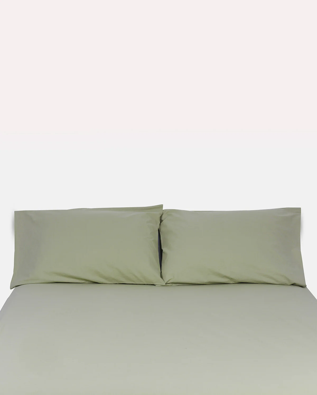 Classic Percale Fitted Sheet- Sage Green - Image 2