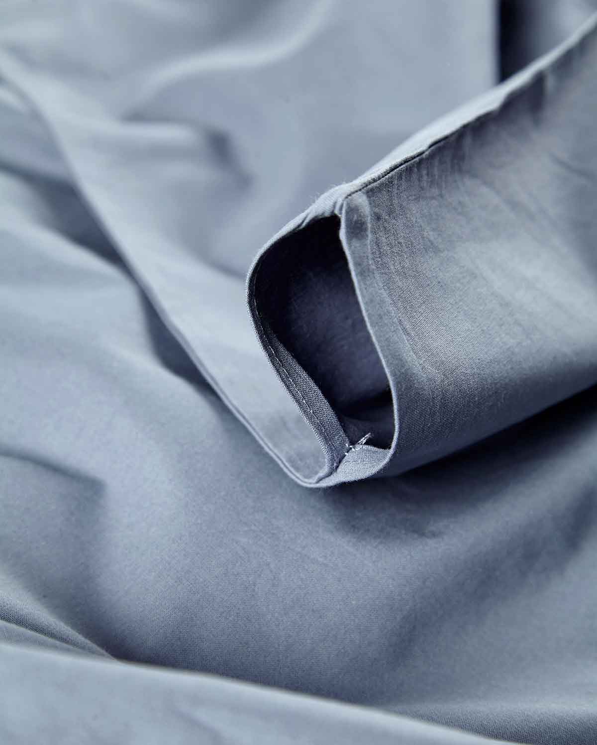 Classic Percale - Fitted Sheet Set - Dark Grey - Image 6