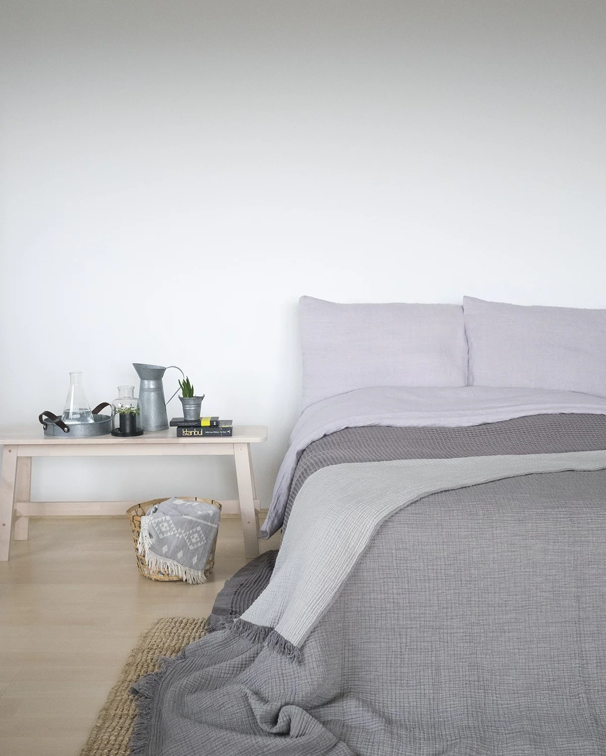 Cocoon Muslin Cotton Blanket- Grey - Image 2