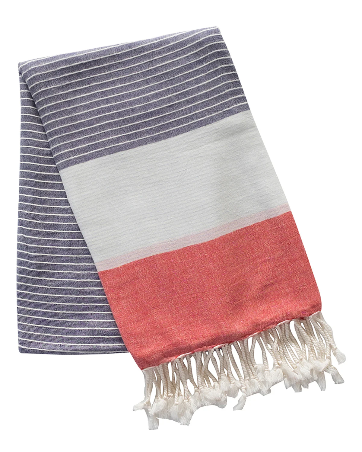 Cotton Abyss Peshtemal Towel - Navy Blue - Image 5