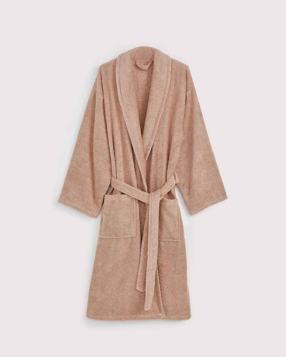 Cotton Bathrobe - Beige - Image 2