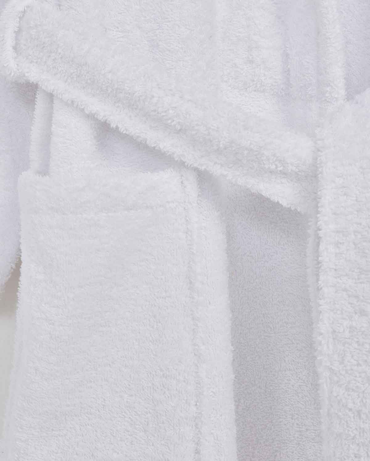 Cotton Bathrobe - White - Image 3