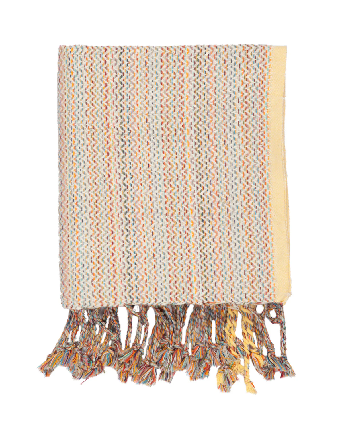 Cotton Meander Peshtemal Towel - Ecru - Image 5