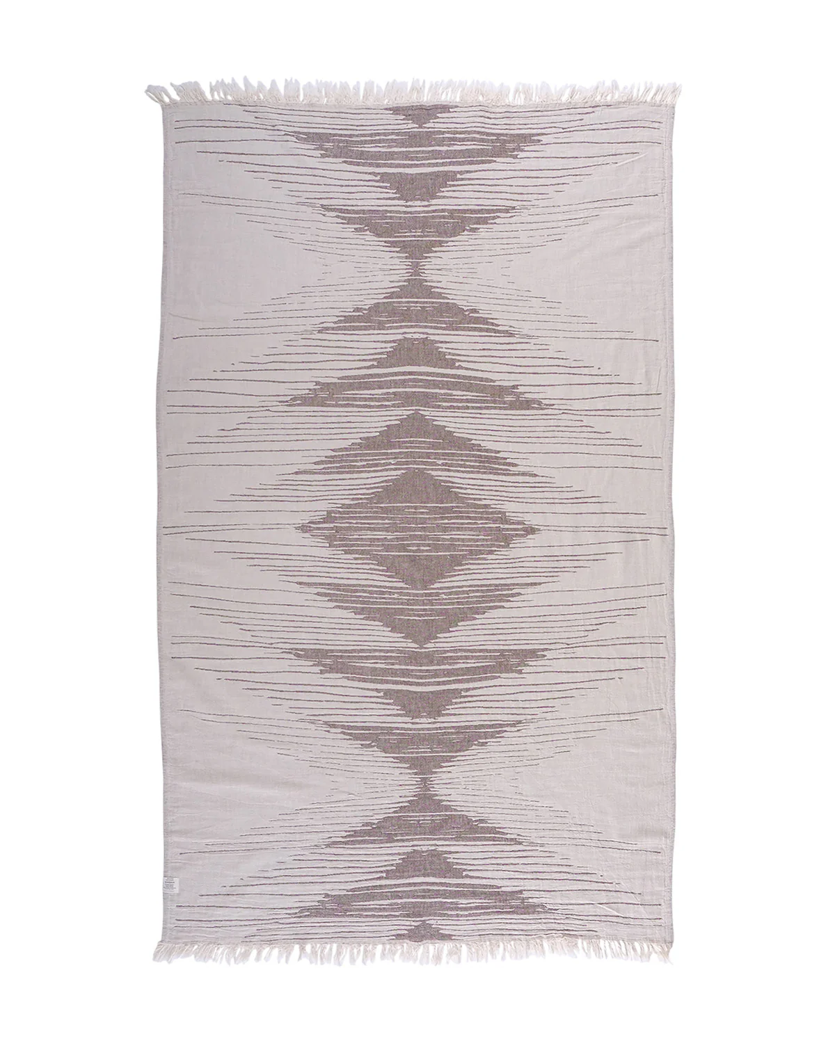 Cotton Monochrome Peshtemal Towel - Wine - Image 5