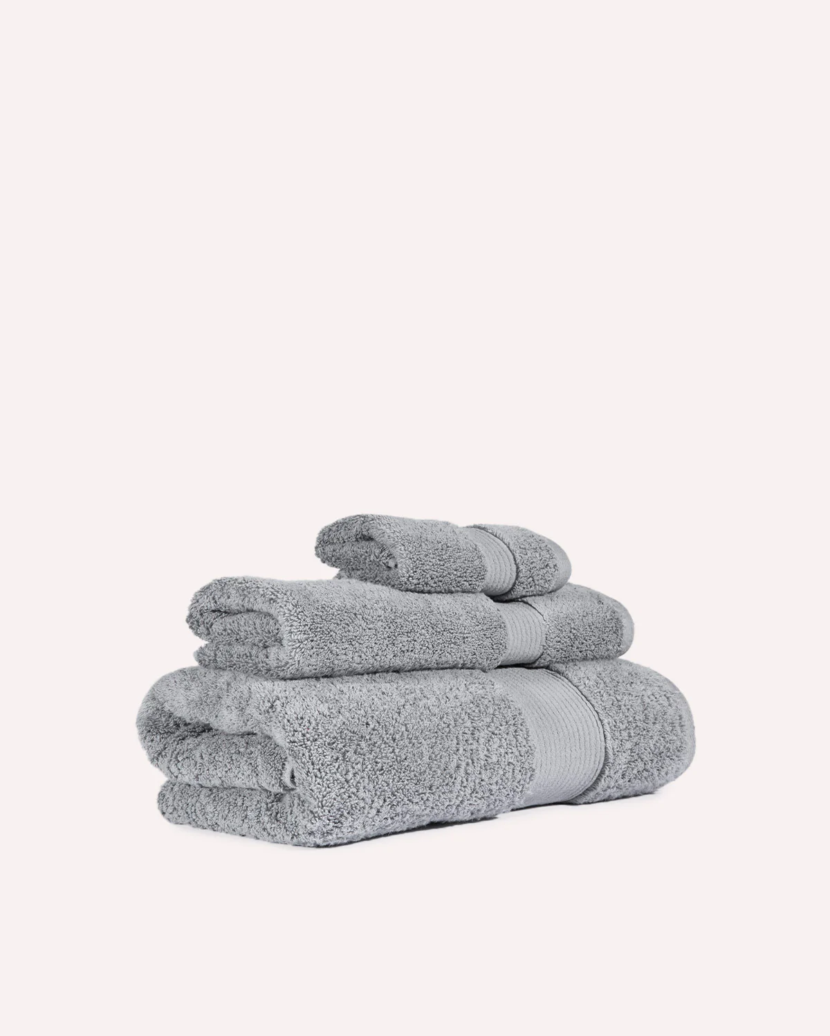 Plush Cotton Spa Towel Set - Grey (3 Towels)