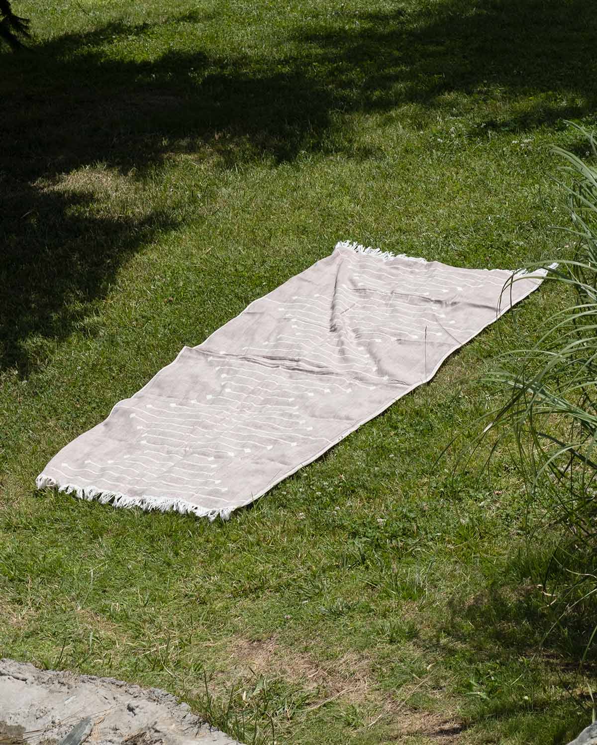 Cotton Southwestern Peshtemal Towel - Wine - Image 5