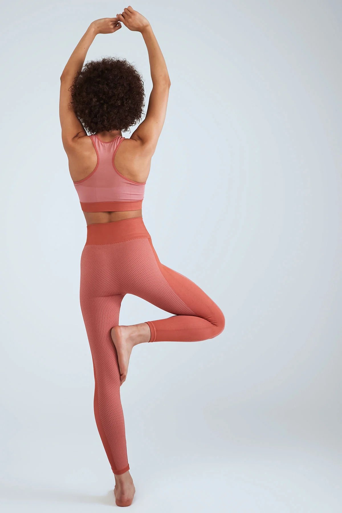 Herita Leggings Top Set Salmon - Image 3