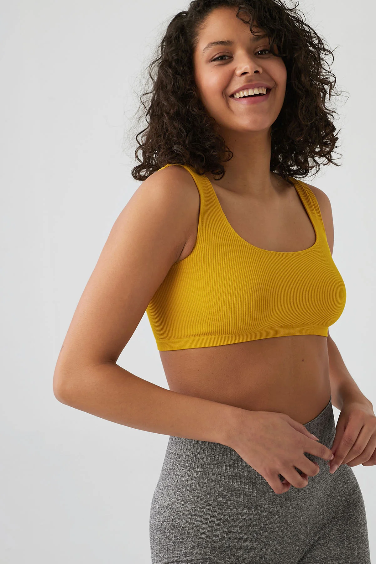 Herita Seamless Bustier Bra Yellow - Image 3