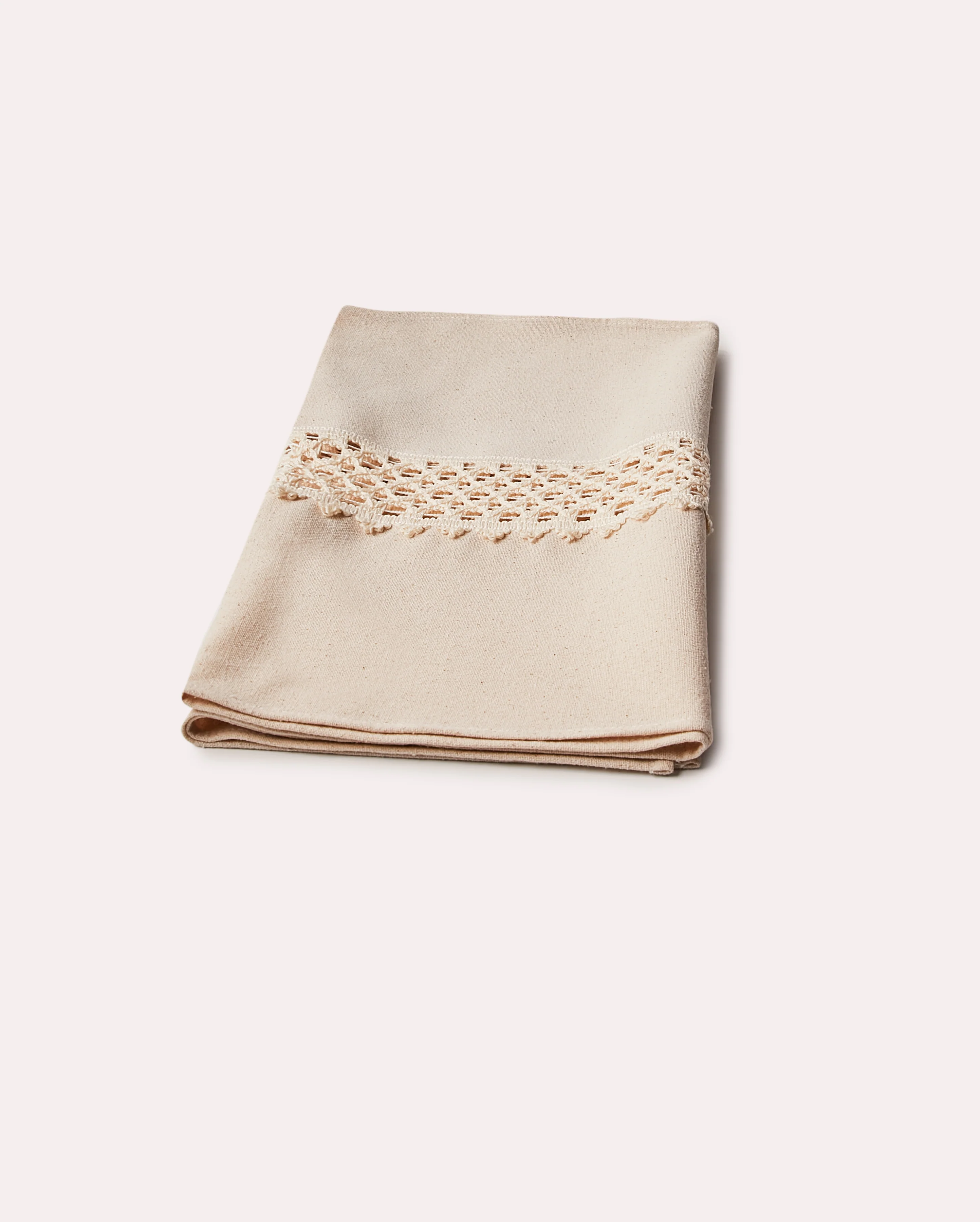 Lace Linen Runner - Natural - Image 4