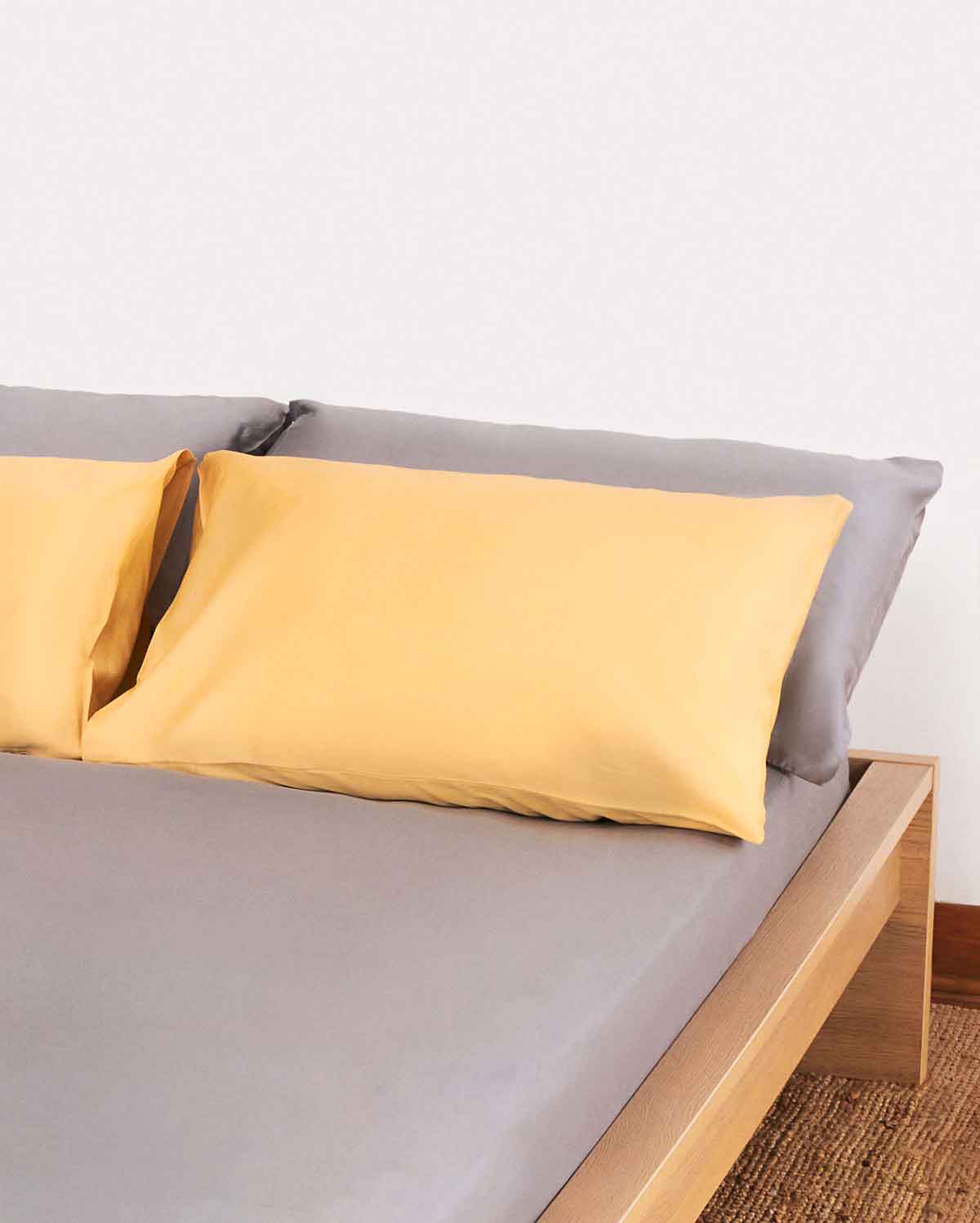 Lavish Sateen Fitted Sheet - Dove Grey - Image 2