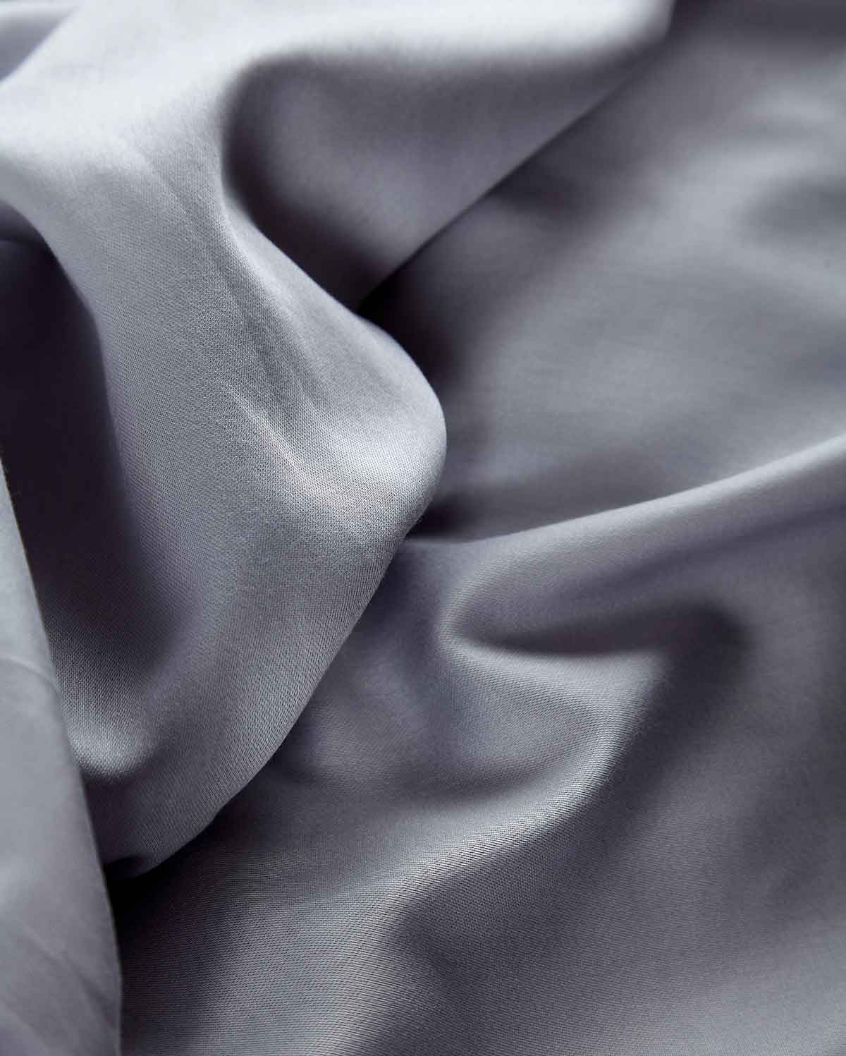 Lavish Sateen Fitted Sheet - Dove Grey - Image 3