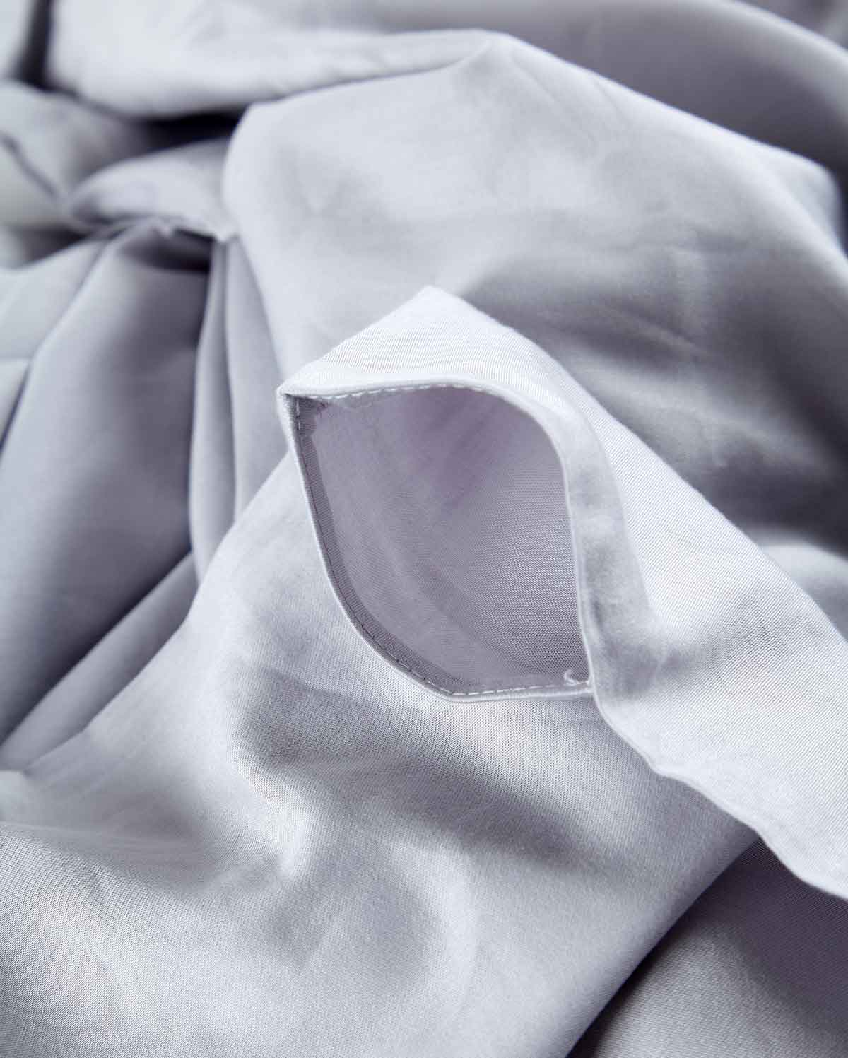 Lavish Sateen - Fitted Sheet Set - Grey - Image 4