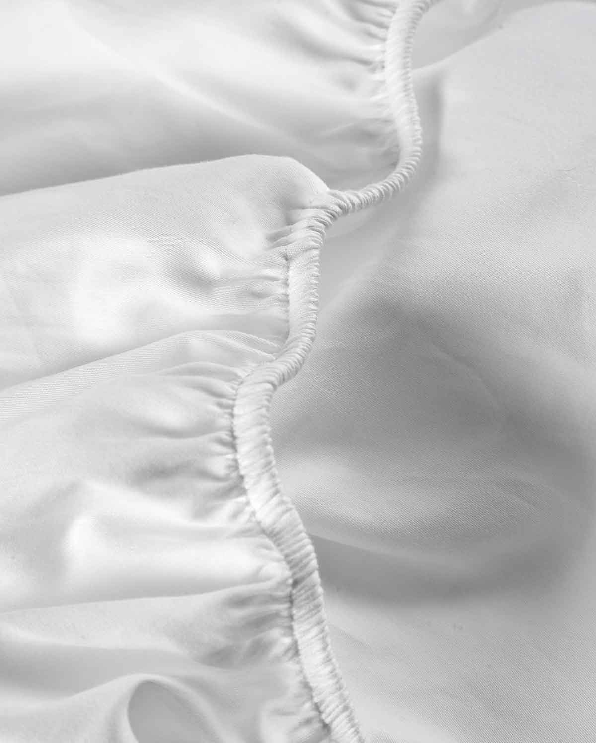 Lavish Sateen - Fitted Sheet Set - White - Image 5