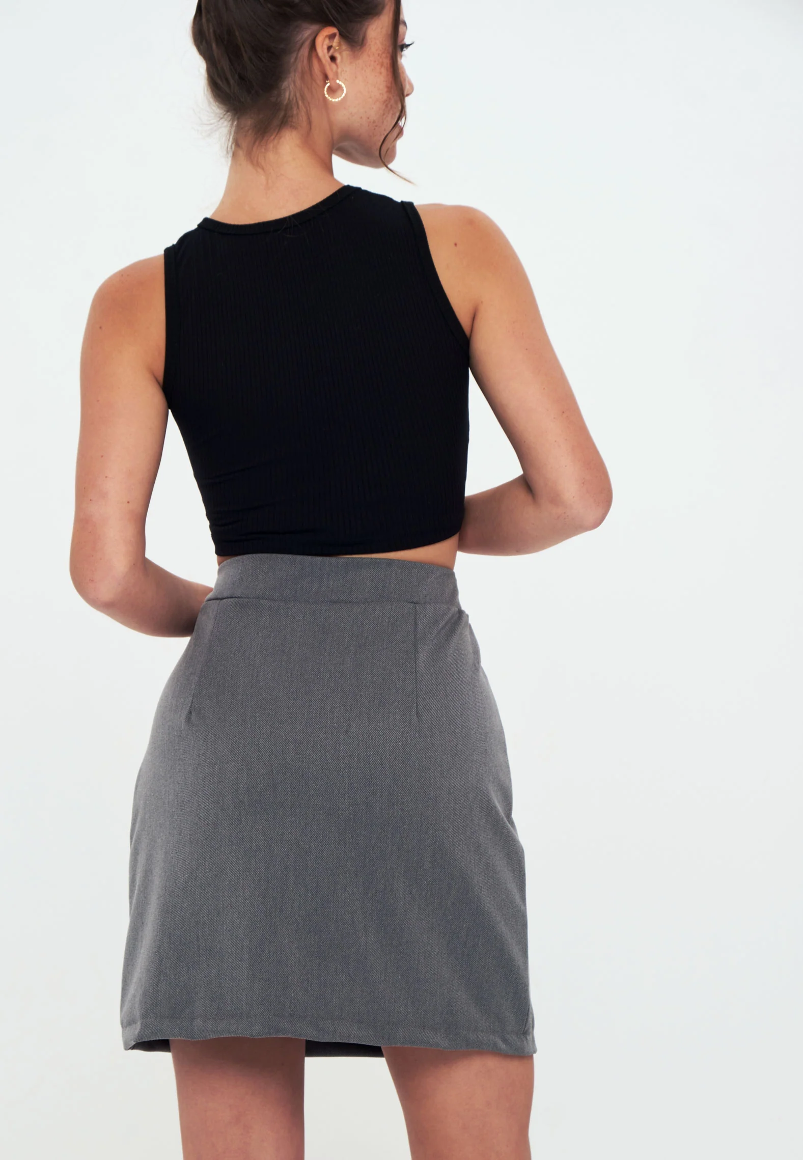 Mini Skirt - Grey - Image 2