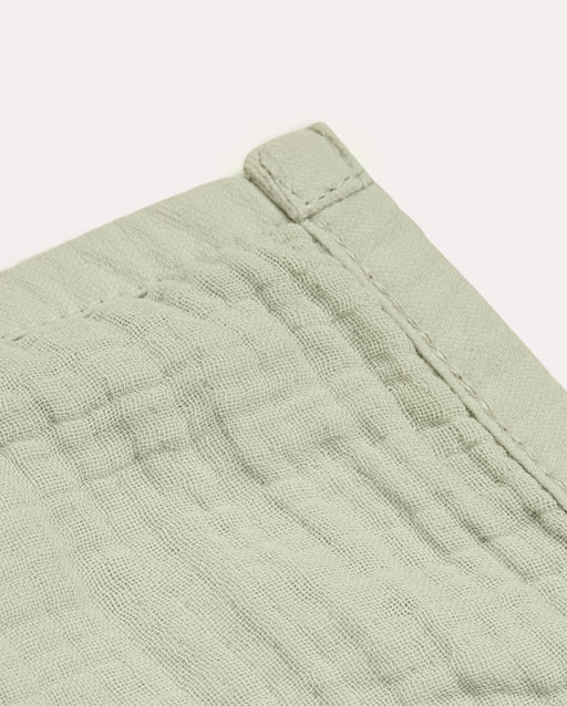 Organic Muslin Baby Blanket - Mint - Image 3
