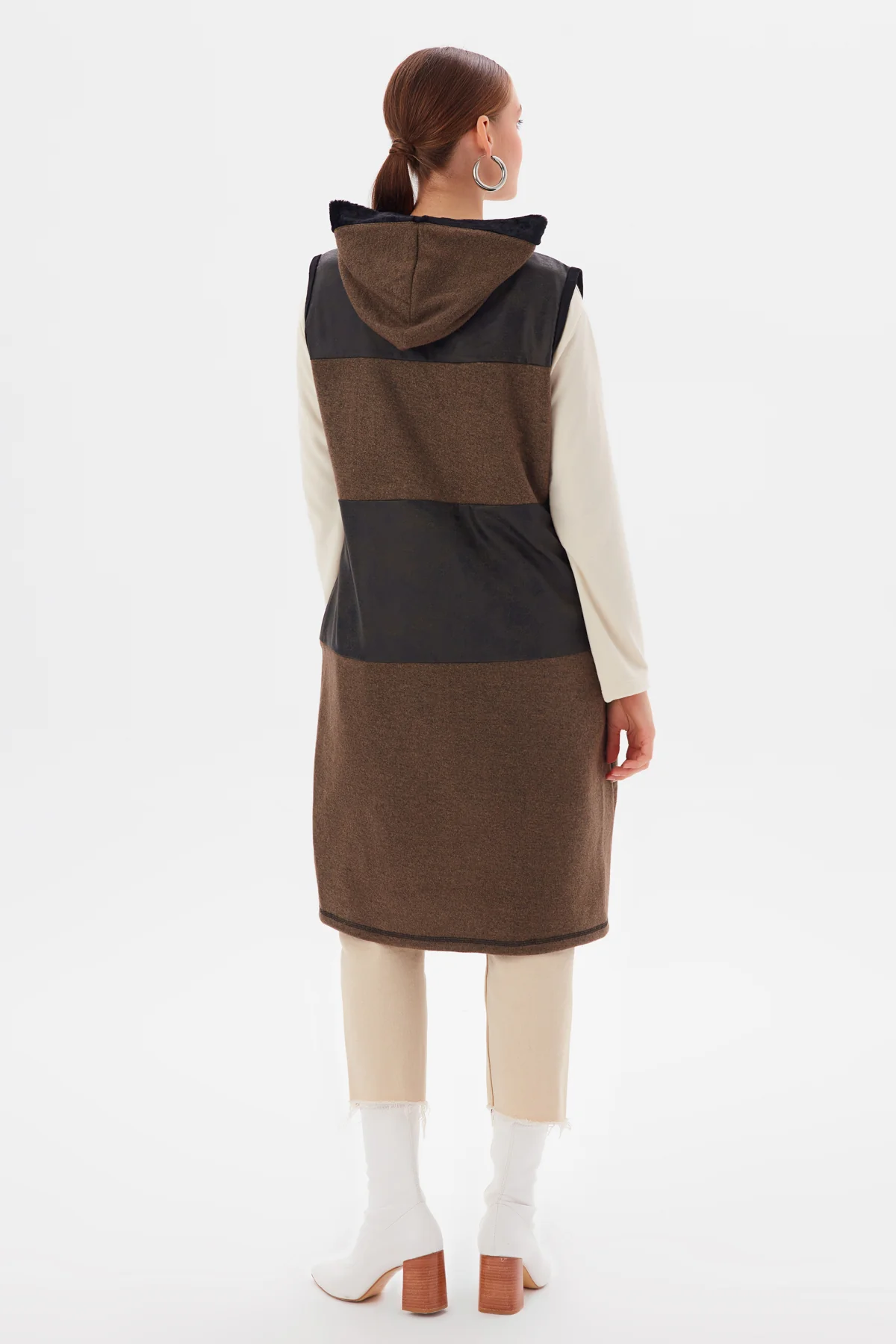 MUNI MUNI - Long Waistcoat - khaki - Image 4