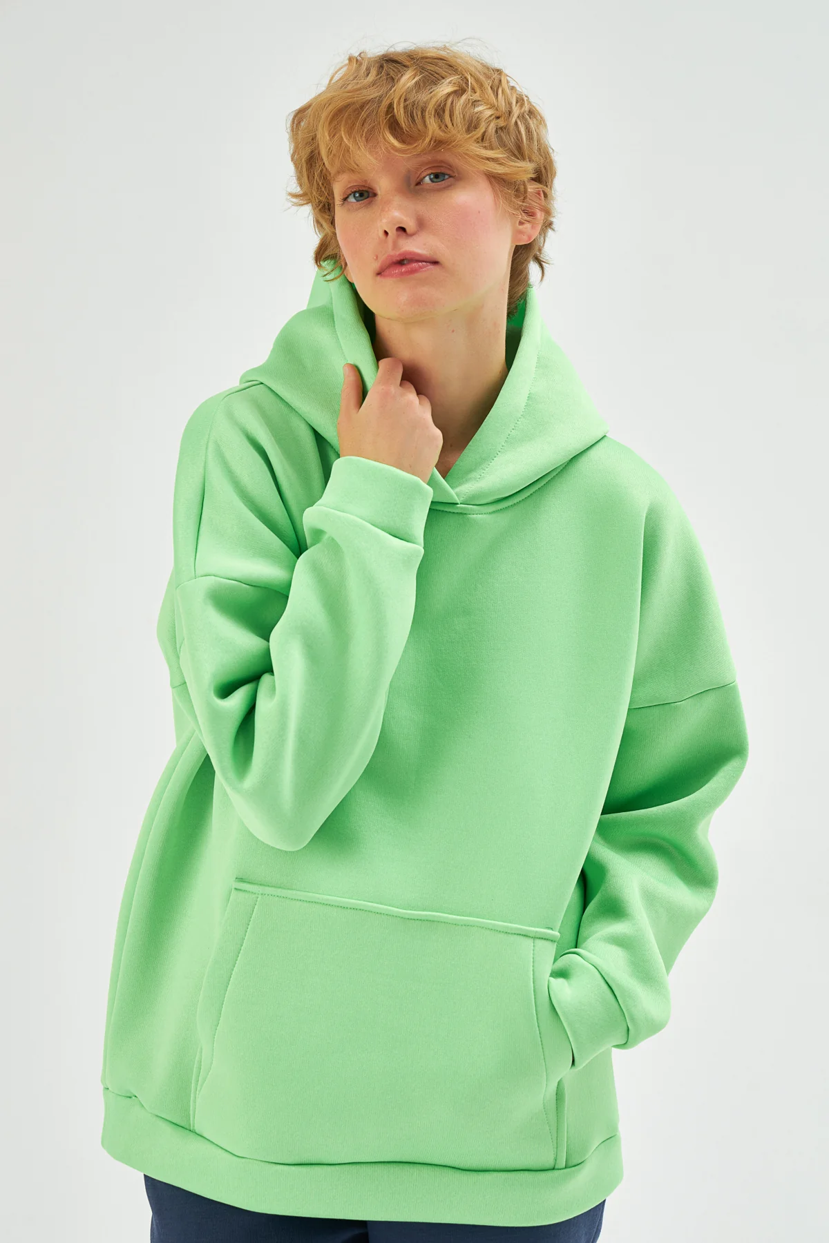 MUNI MUNI -  Oversize Neon Hoodie - neon green - Image 6