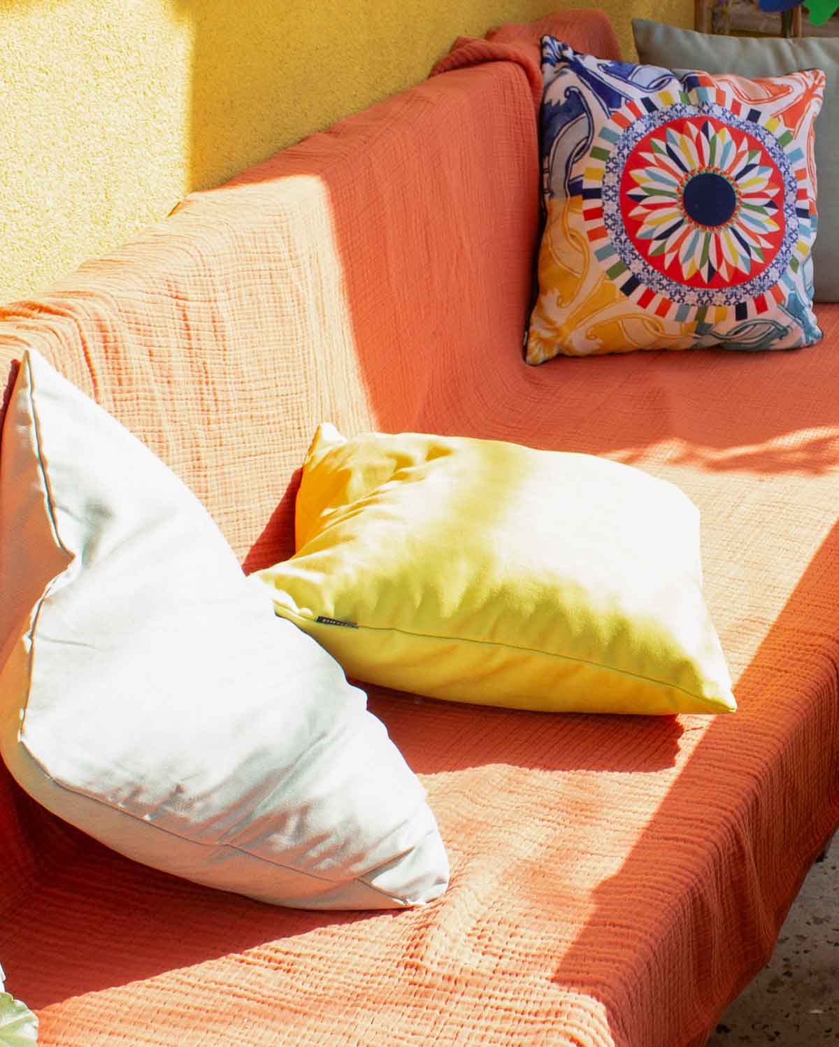 Pastel Cushion Cover - Yellow - Image 3