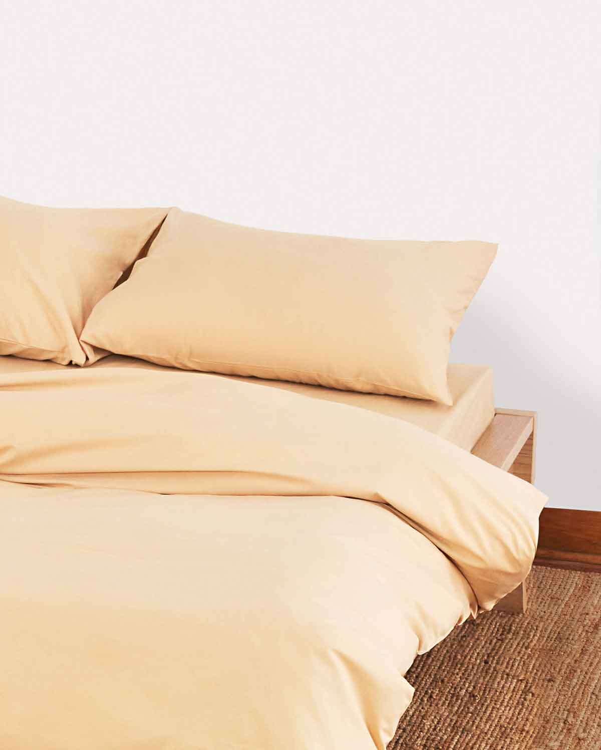 Classic Percale Duvet Cover - Creme Brule - Image 2