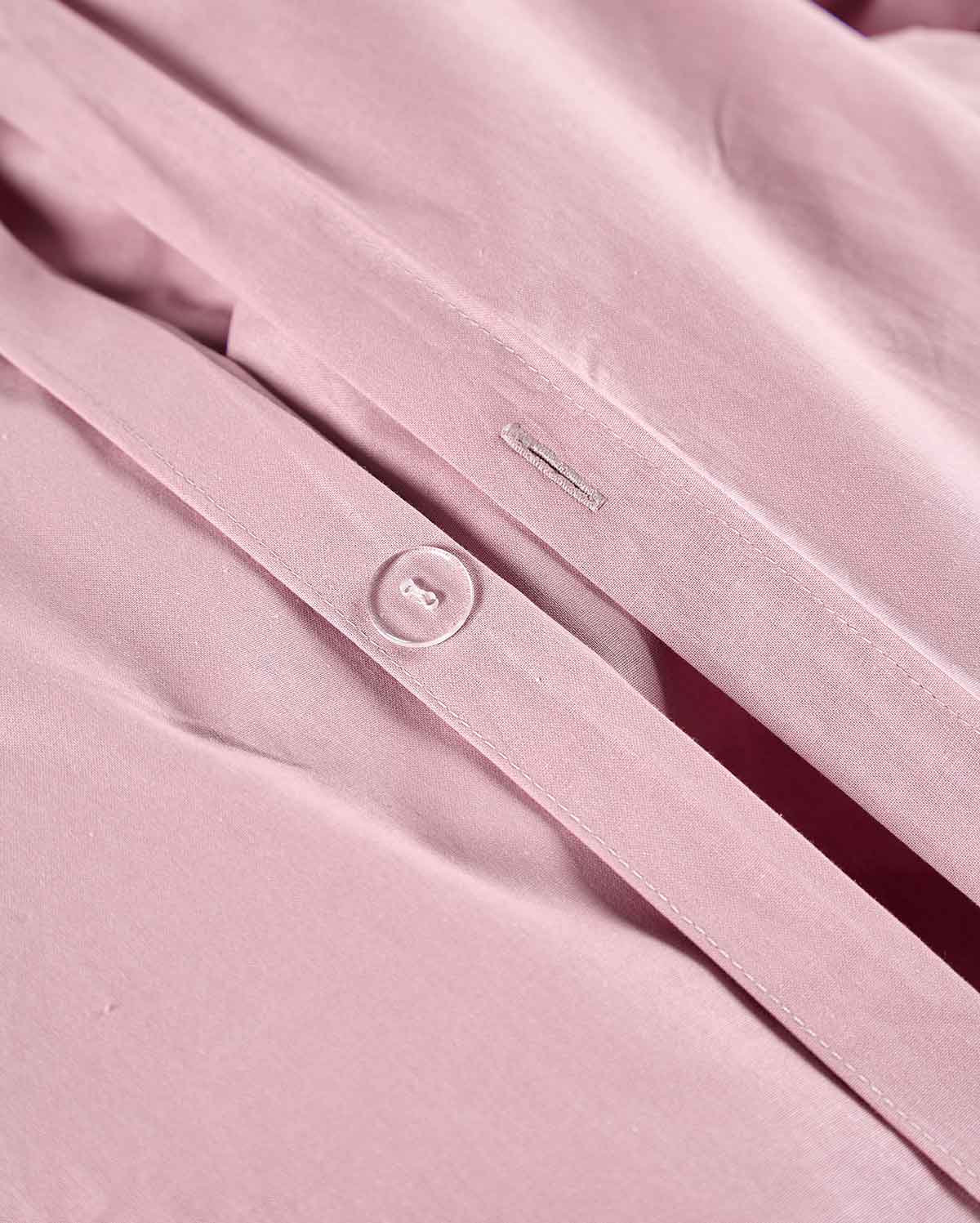 Classic Percale Duvet Cover - Pink - Image 8