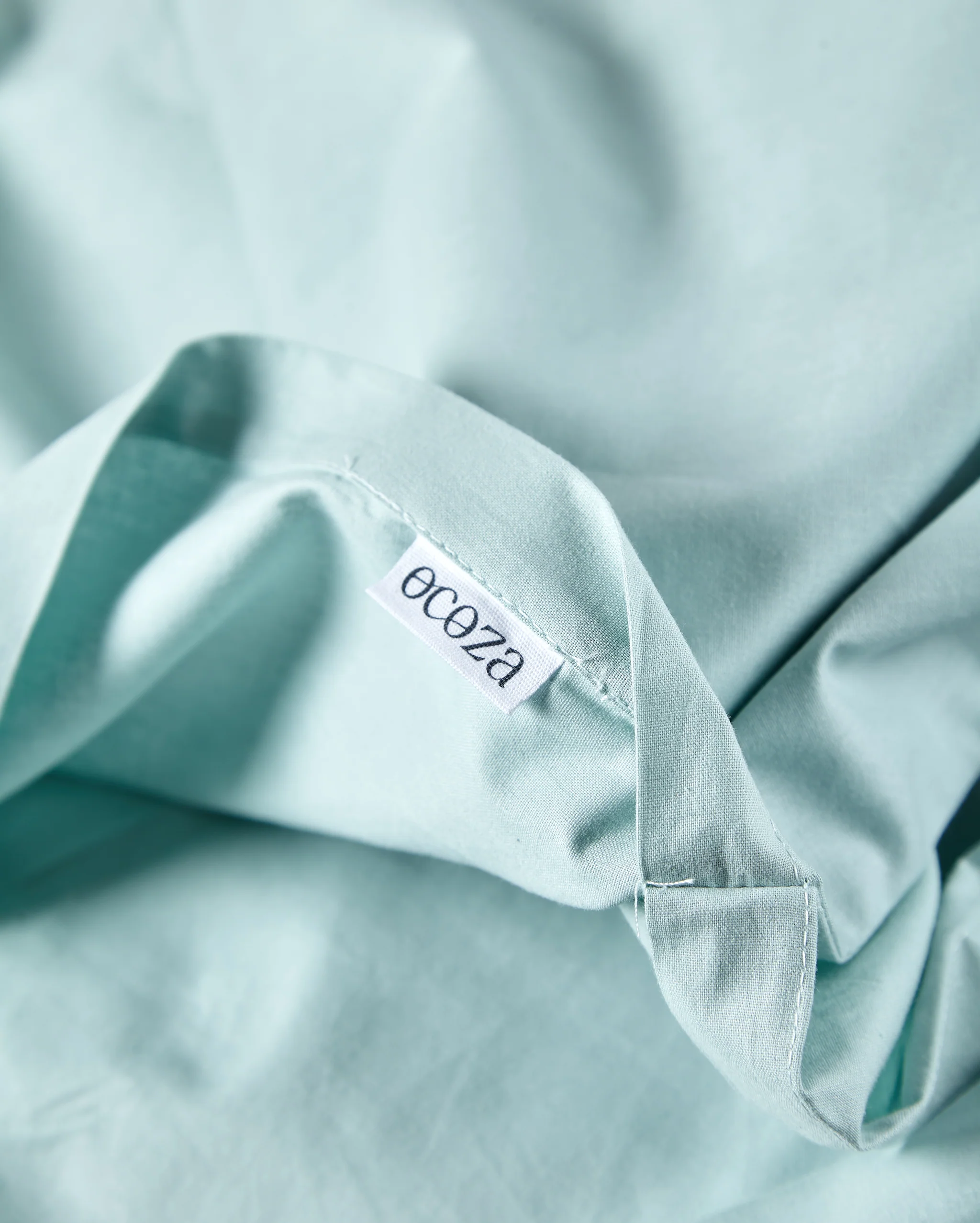 Classic Percale Fitted Sheet - Mint - Image 4
