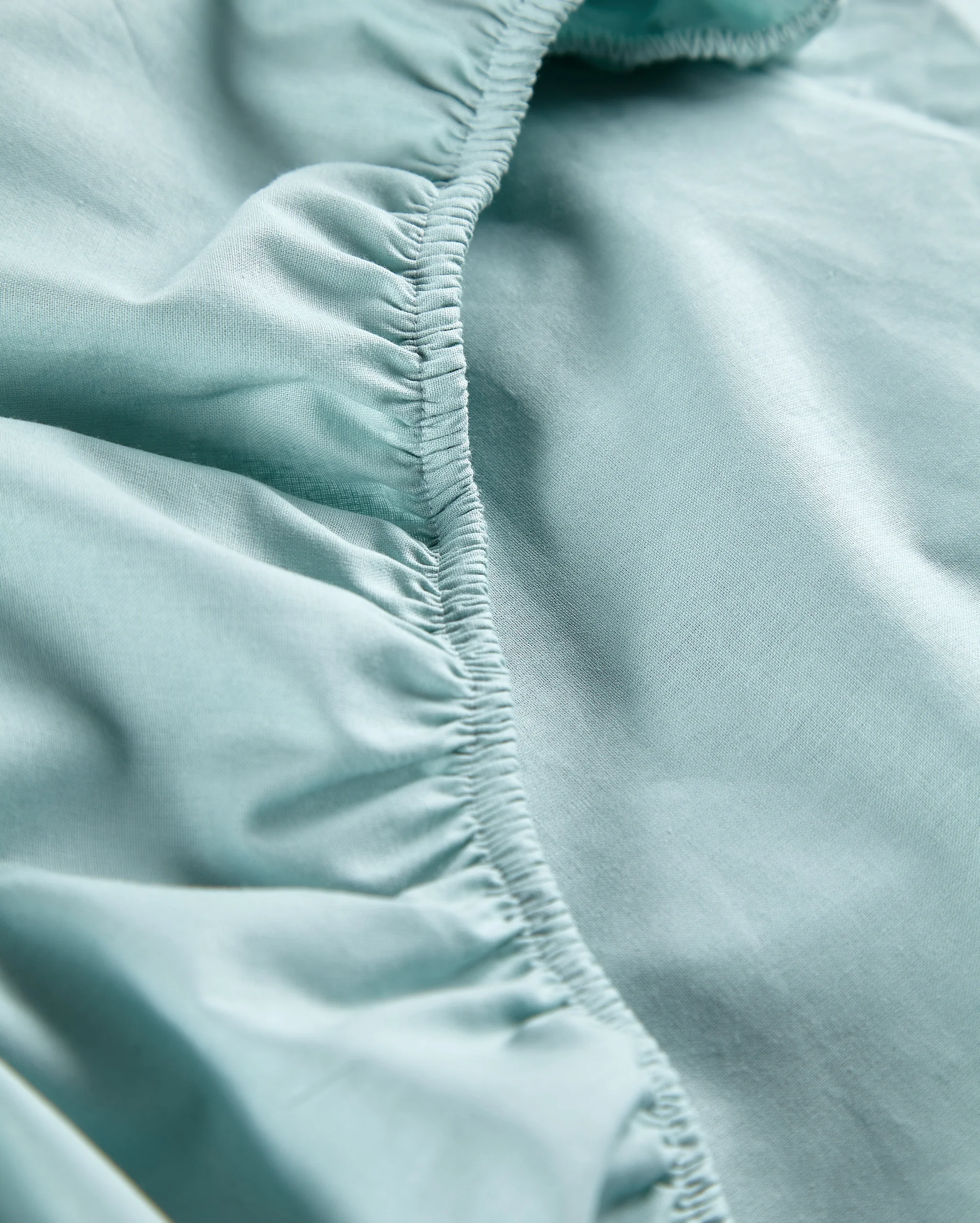 Classic Percale Fitted Sheet - Mint - Image 6
