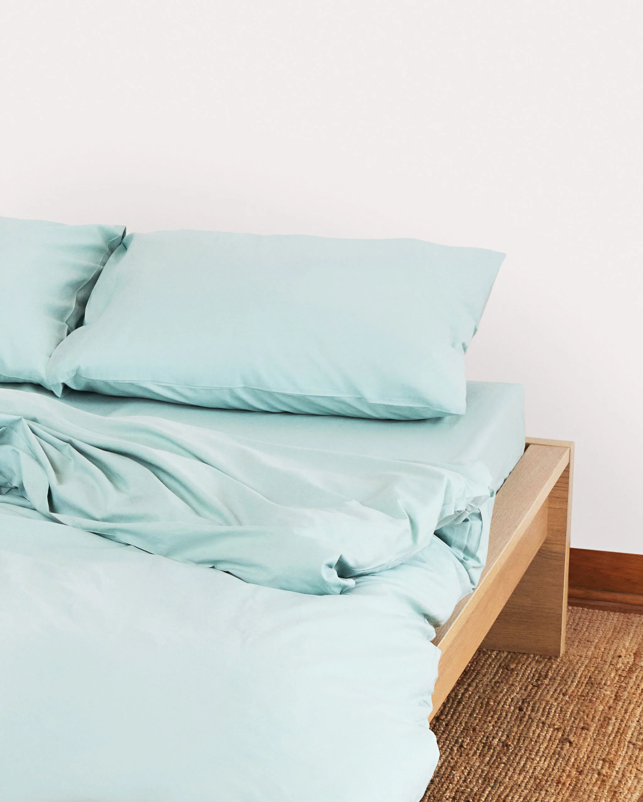 Classic Percale Pillowcase 2pcs - Mint - Image 3