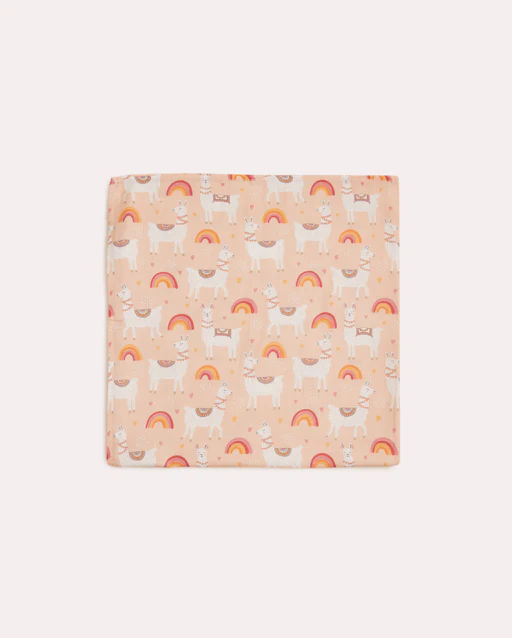 Pink Lama Muslin Baby Cloth - Pink - Image 5