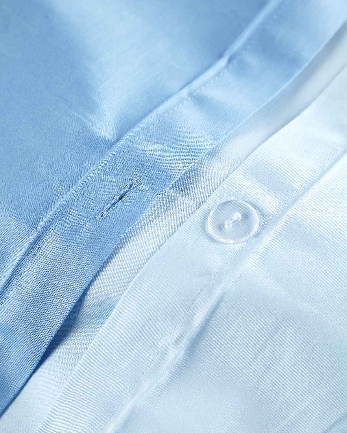 Reversible Percale Bedding Set - Blue & Baby Blue - Image 13